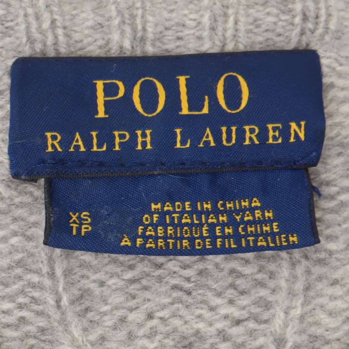 폴로 랄프로렌 라이트 그레이 울 캐시미어 케이블 니트 상품이미지8