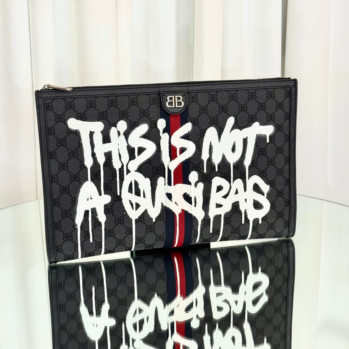 [전세계300개한정판]발렌시아가 구찌 해커프로젝트 클러치 상품이미지3