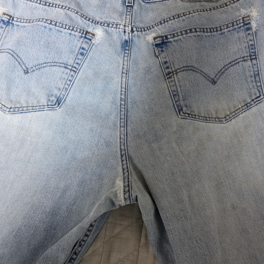 [40X32] 90s 리바이스 실버탭 연청 스트레이트 루즈핏 - 퍽쿨 상품이미지7