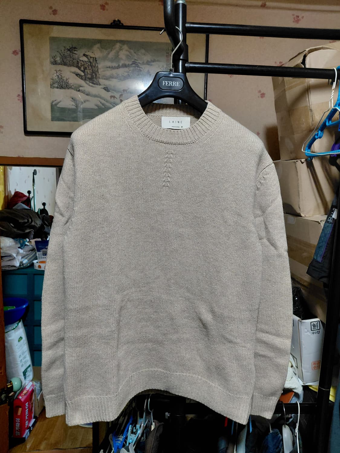 [LAINE]램스울 라운드넥 니트 M사이즈 상품이미지10