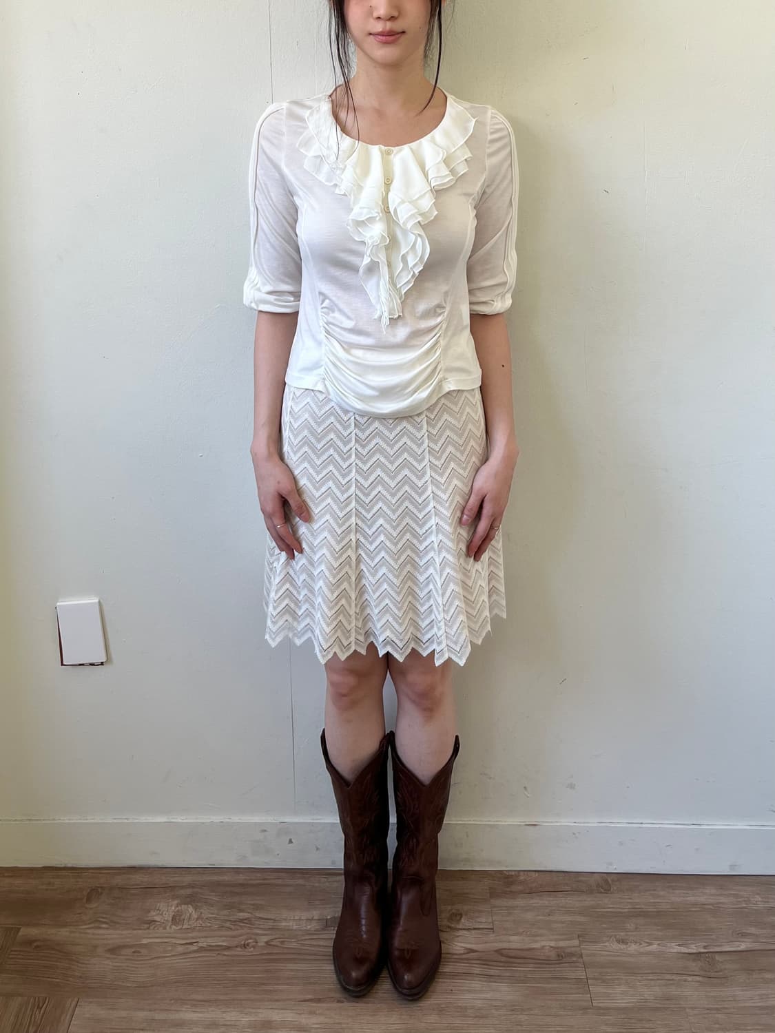 LOUNIE 지그재그 스커트 상품이미지8