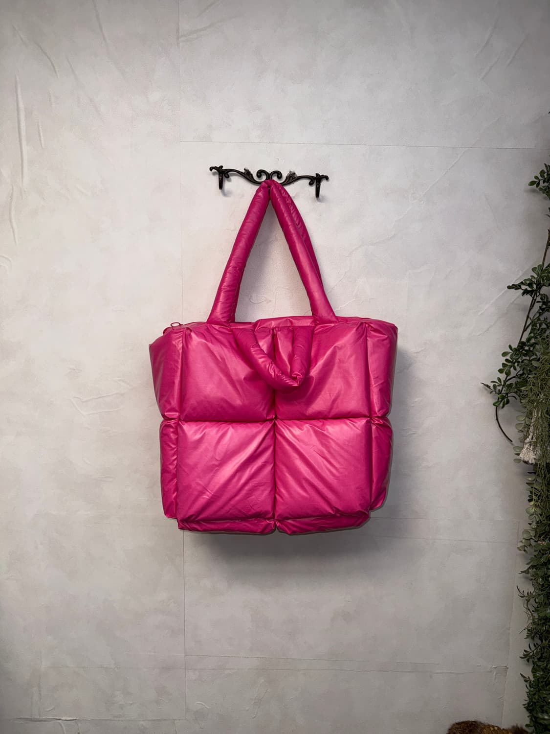 Belgian boys hot pink puffer tote bag  상품이미지4