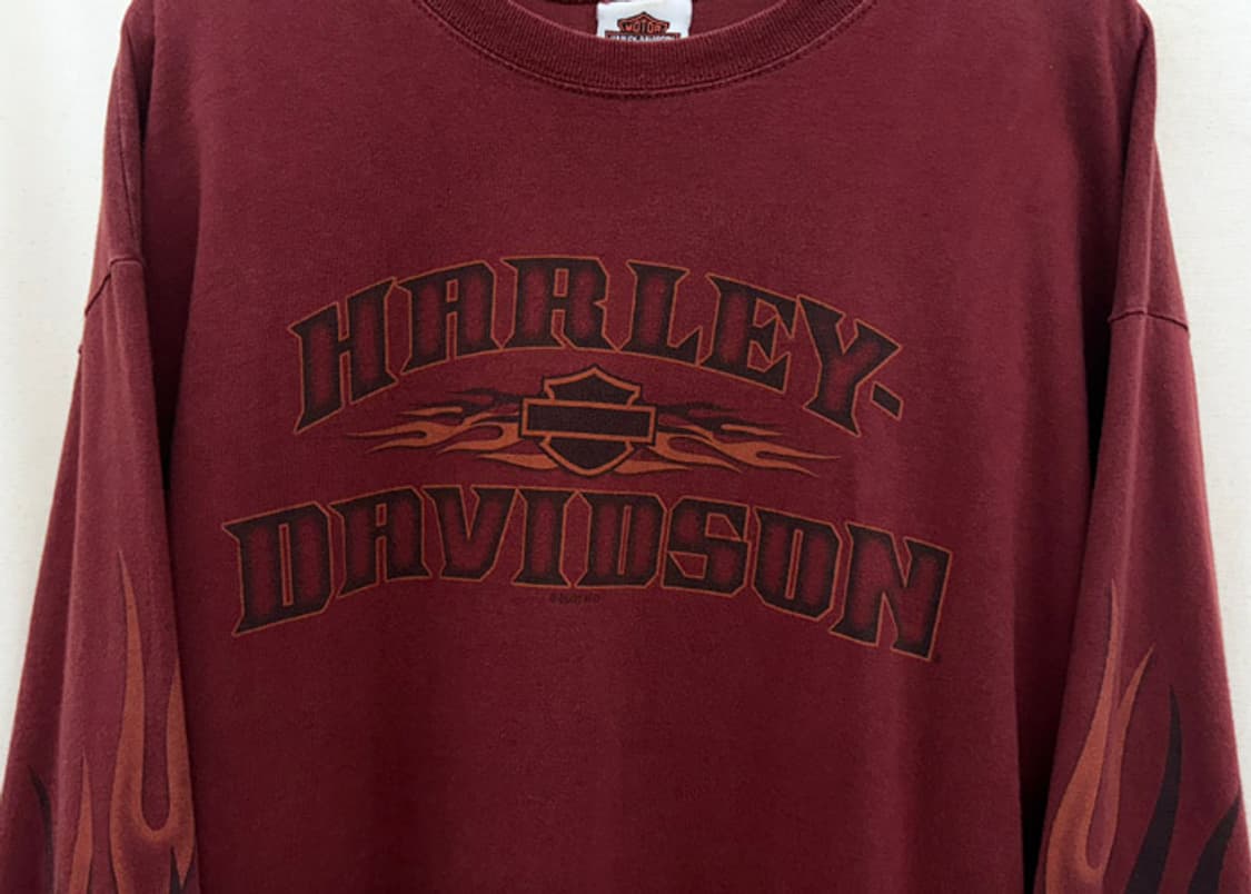 할리데이비슨 빈티지 플레임 롱슬리브 상품이미지3