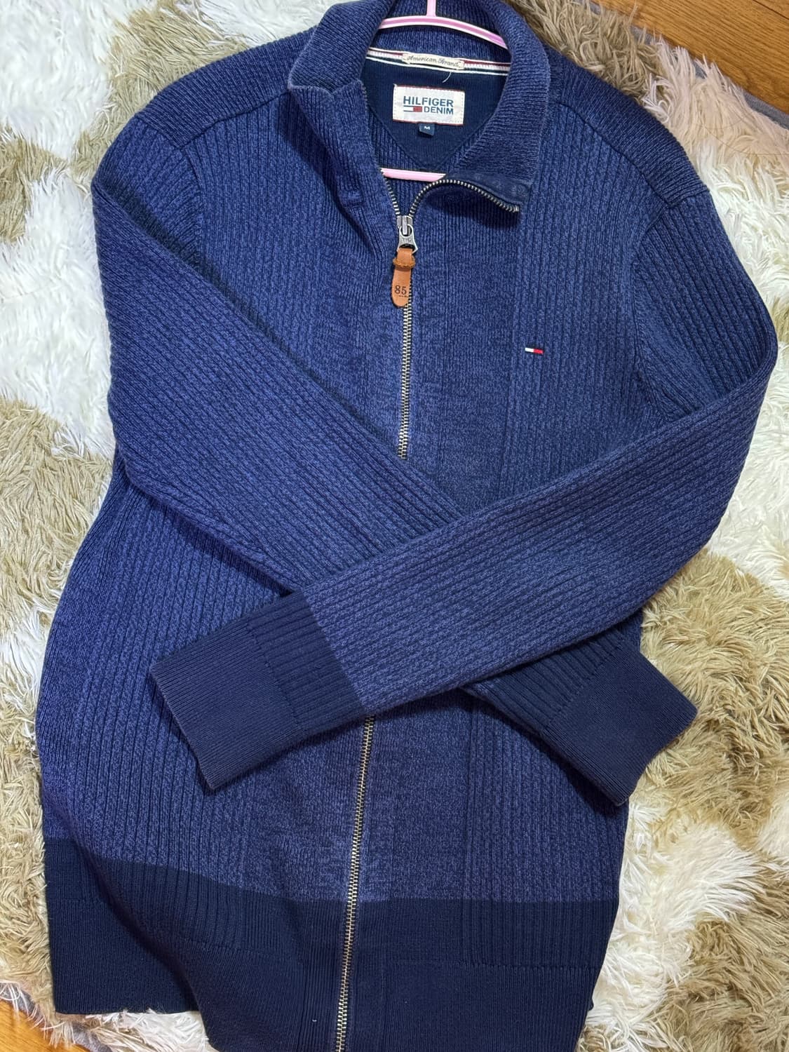 타미힐피거 네이비 니트집업 (표기사이즈: M) 상품이미지1
