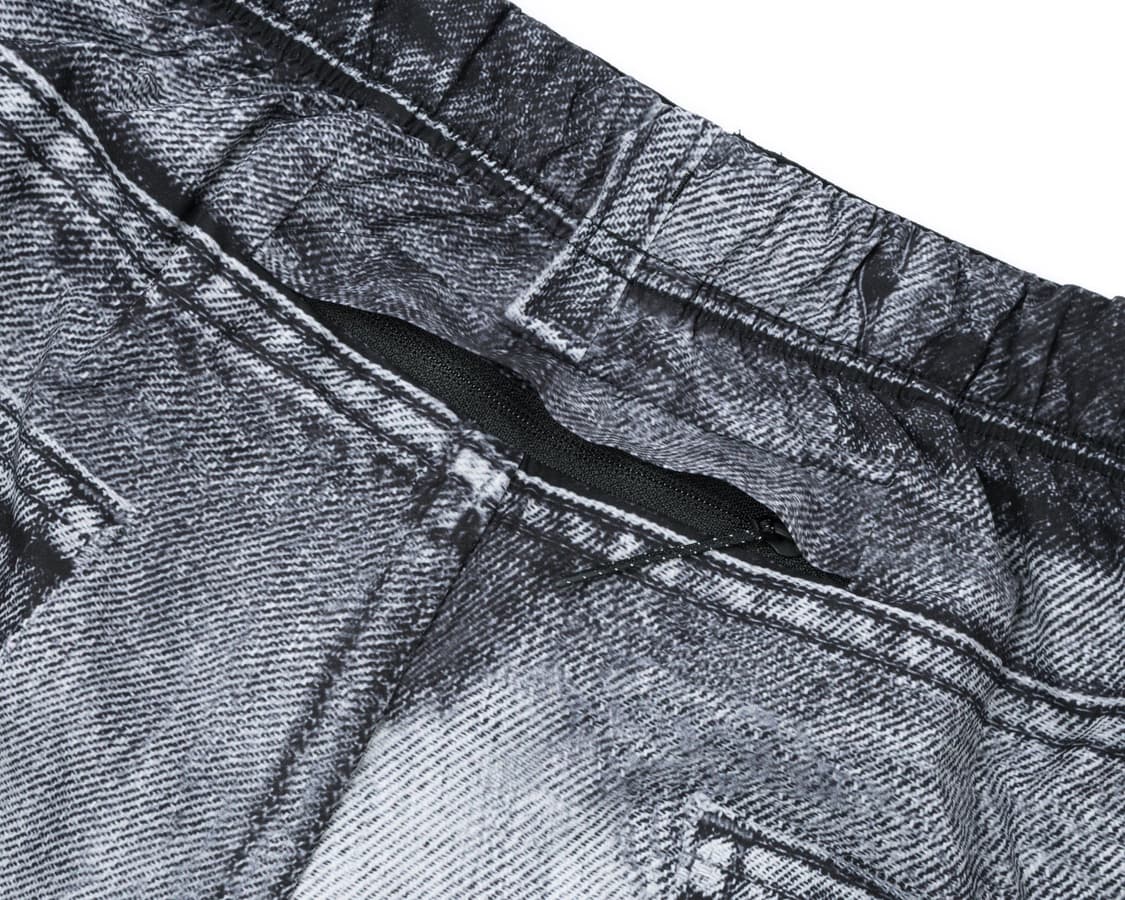 M) 새티스파이 피스쉘 5인치 언라인드 쇼츠 블랙 데님 상품이미지7