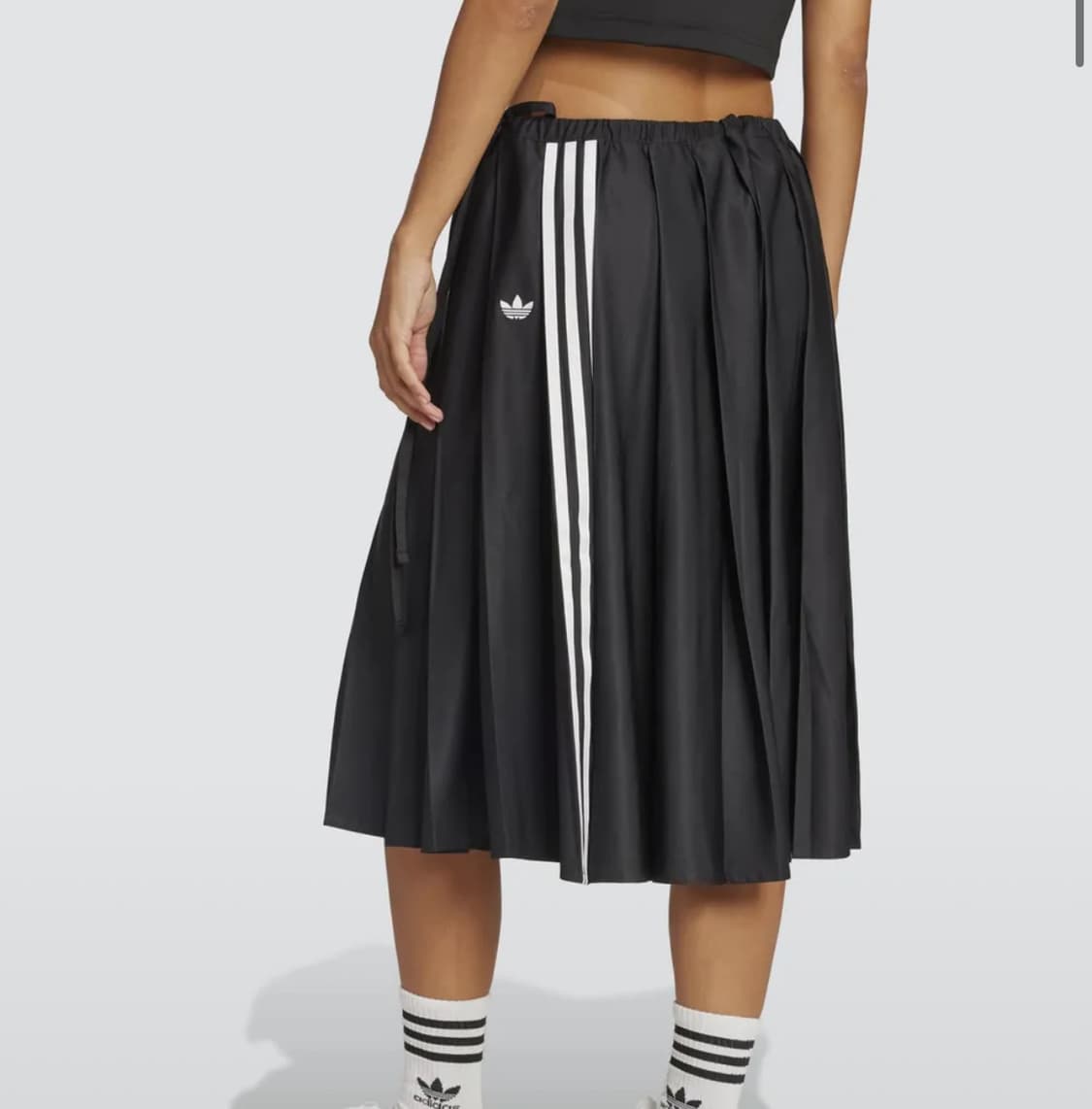 아디다스 빈티지 리본 플리티드 맥시 스커트 - 블랙 / JW0114 상품이미지2