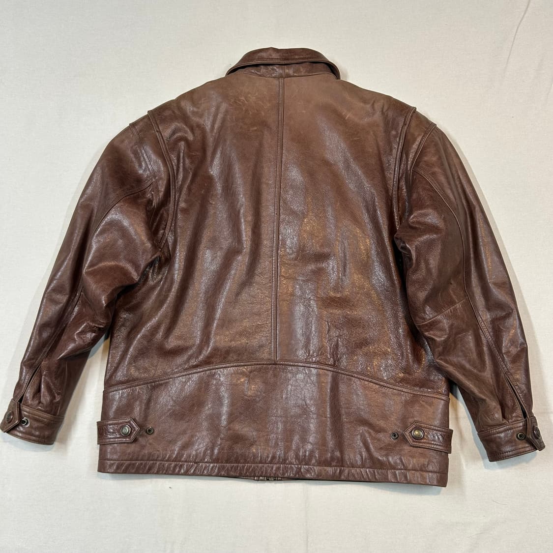 L) SOCCORSO 소가죽 무스탕 레더 자켓 상품이미지5