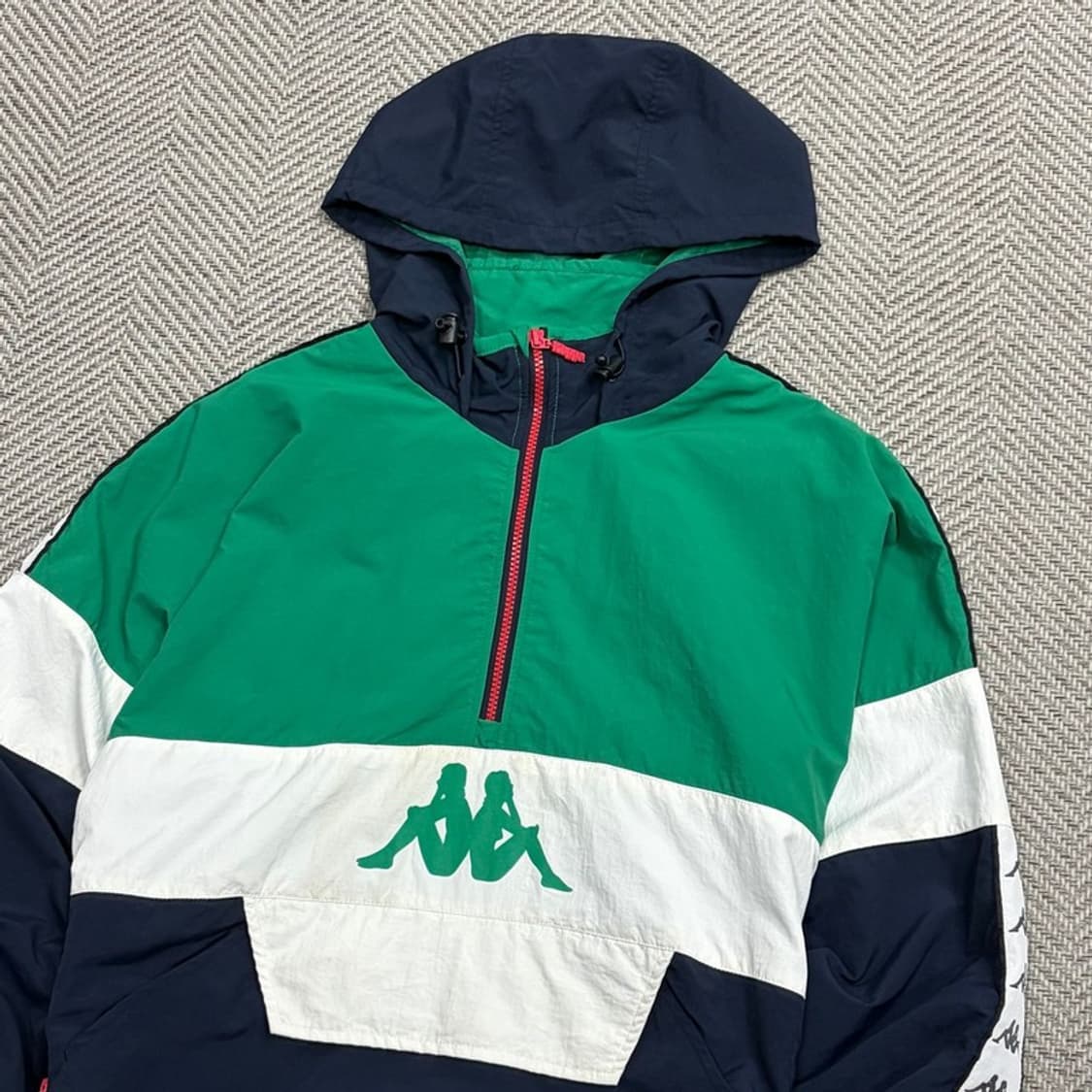 카파 배색 후드 아노락 v1806  상품이미지3