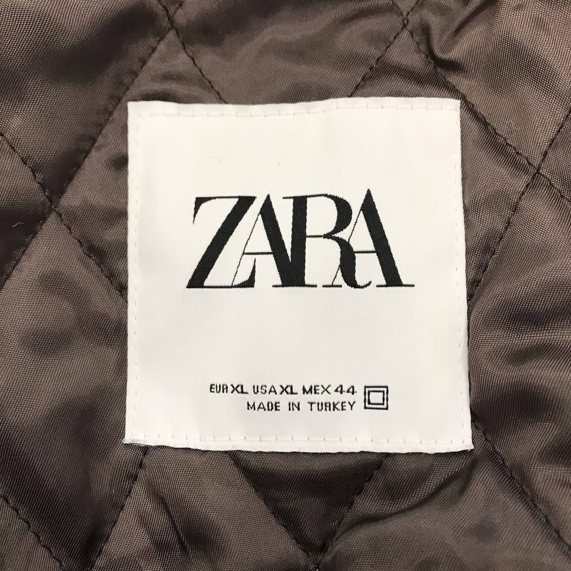 자라 패딩안감 체크 모직코트 [남성XL사이즈] 상품이미지6