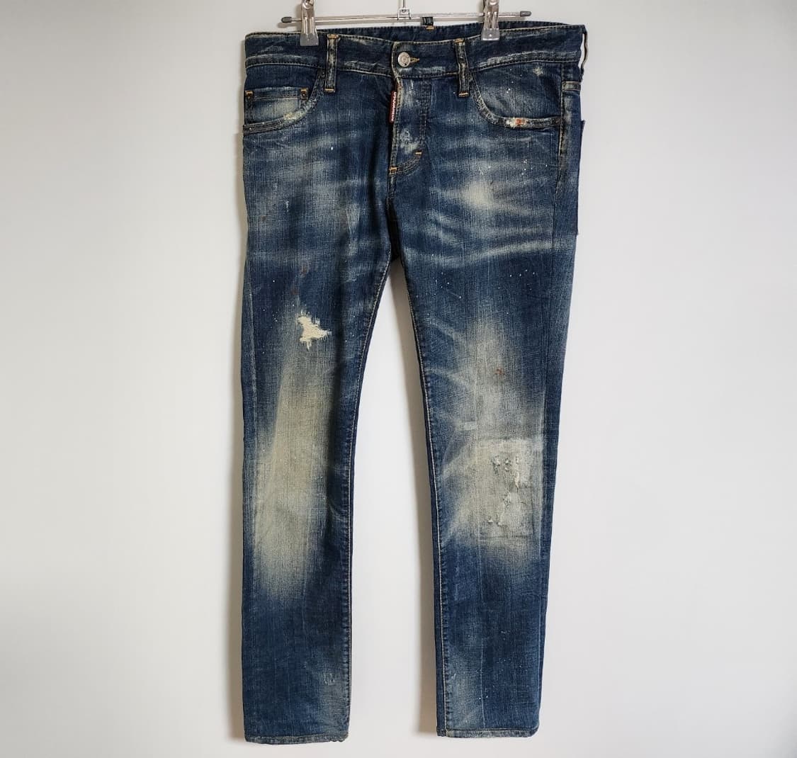 [46] 디스퀘어드2 오렌지 수갑패치 디스 청바지 S74LA0651 상품이미지1