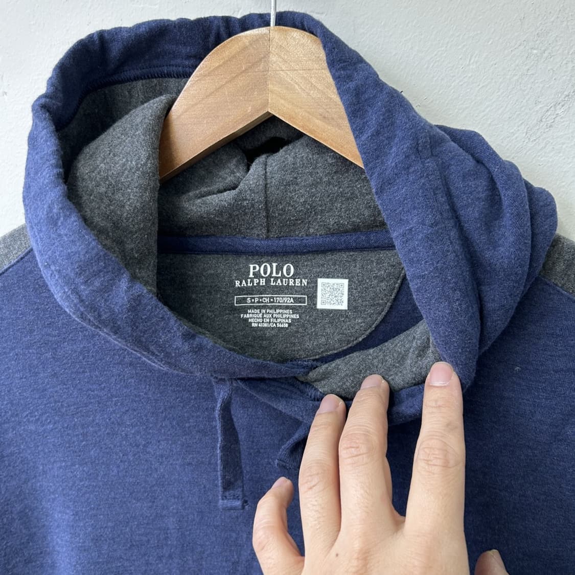 15834 - 폴로 랄프로렌 블루 후드티 상품이미지3