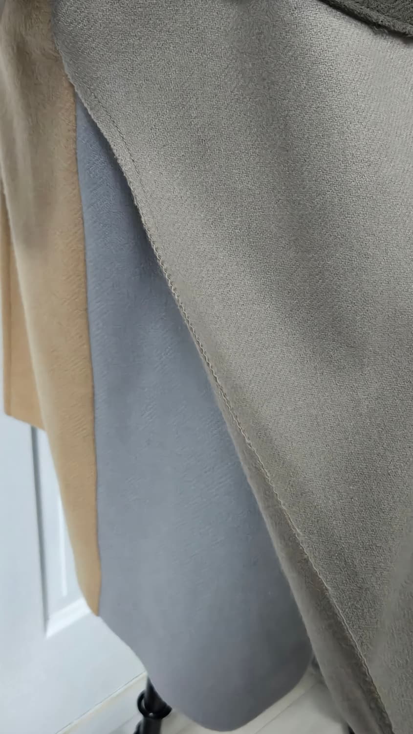 그레이양 컬러블록 울코트 상품이미지8