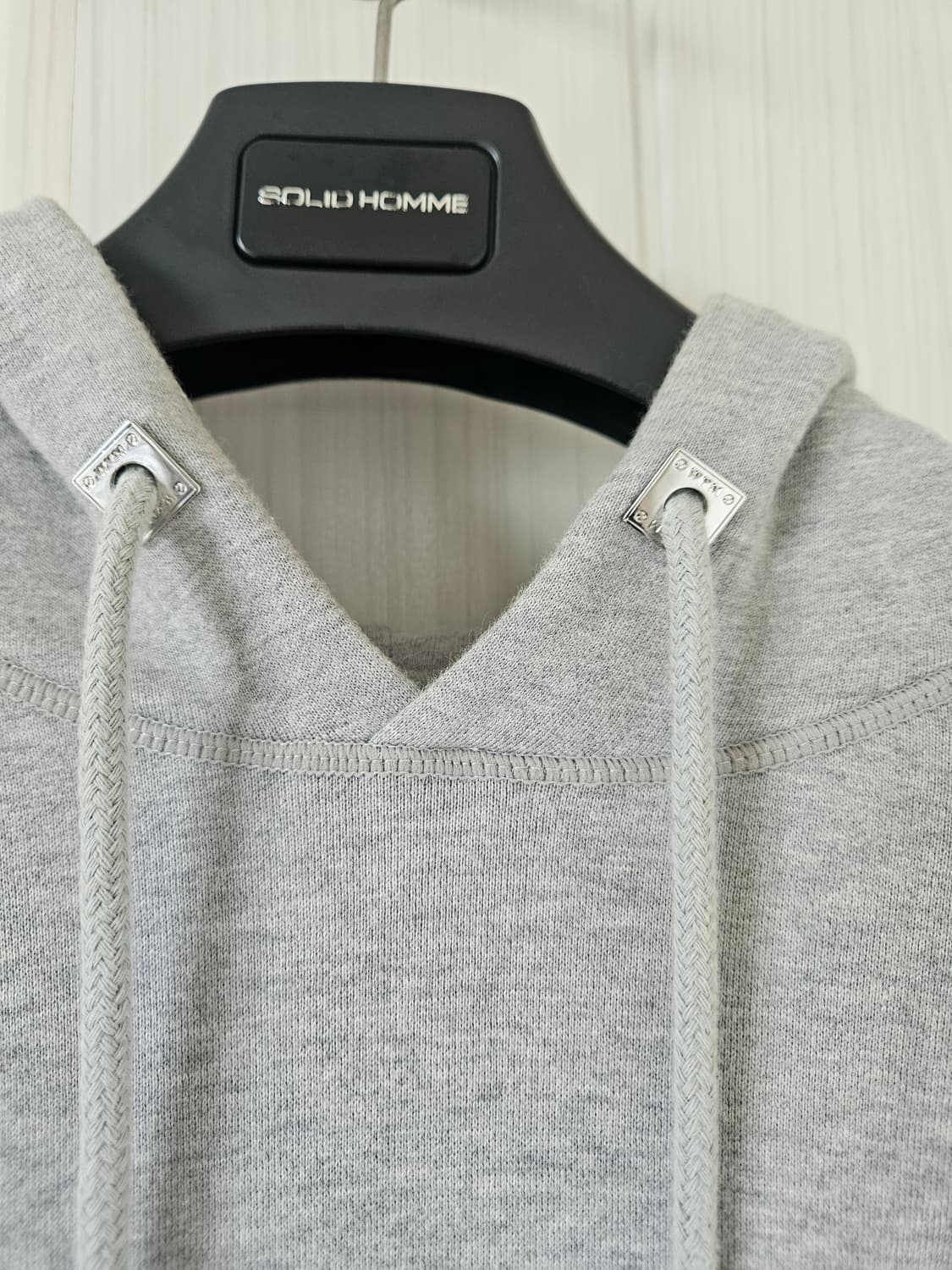 우영미 23FW 백로고 후드티 그레이 46 상품이미지9