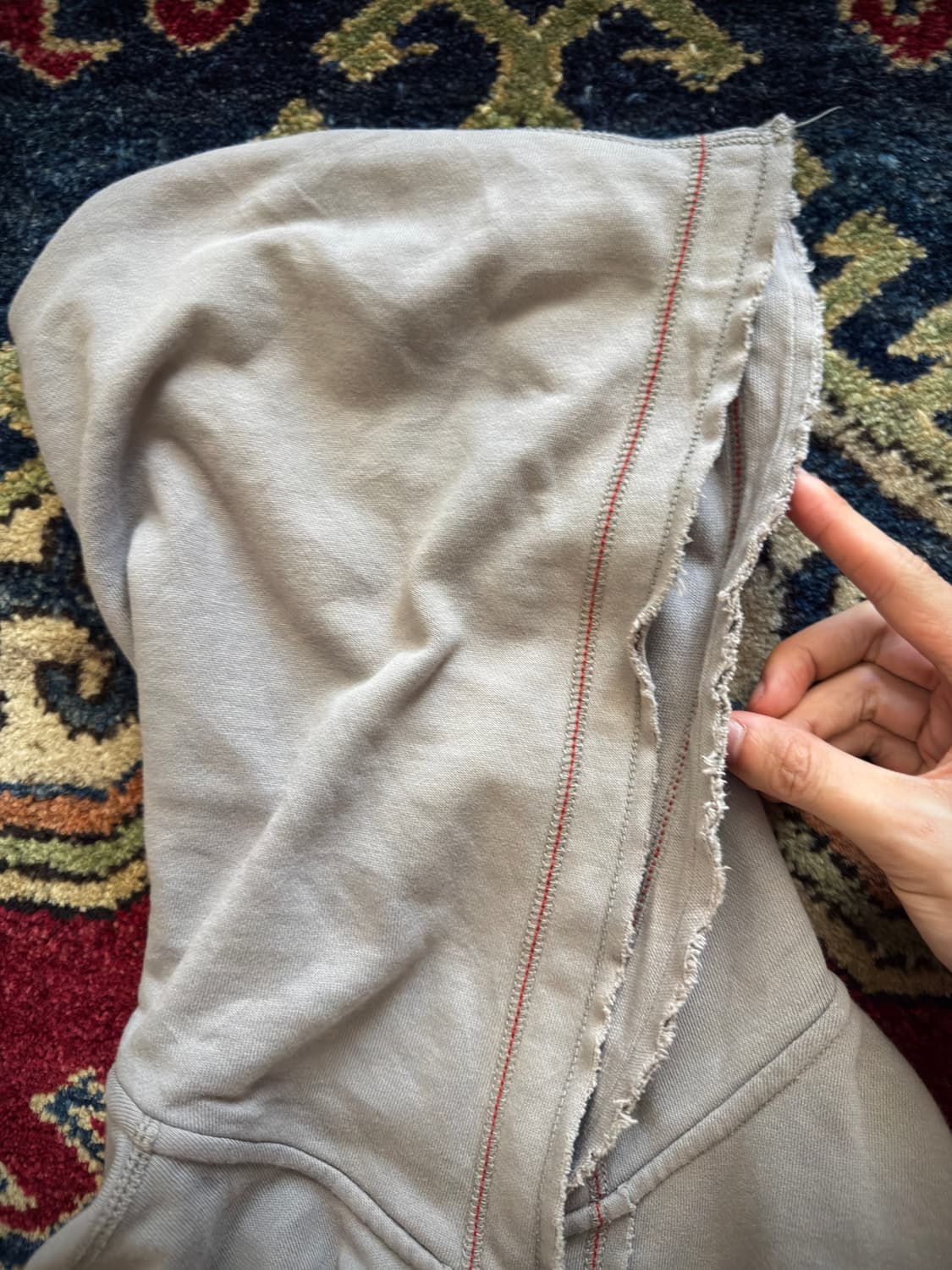 90s Old Gap Selvede line Hood zip-up 상품이미지6
