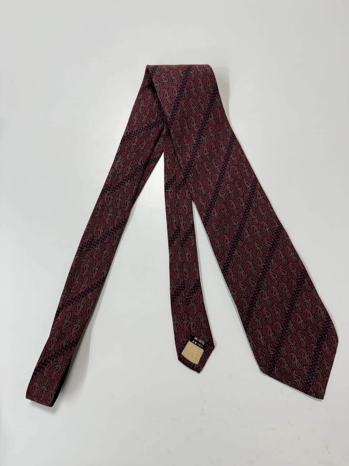 니노 세루티(NINO CERRUTI) 실크 페이즐리 넥타이 8.3cm 상품이미지1