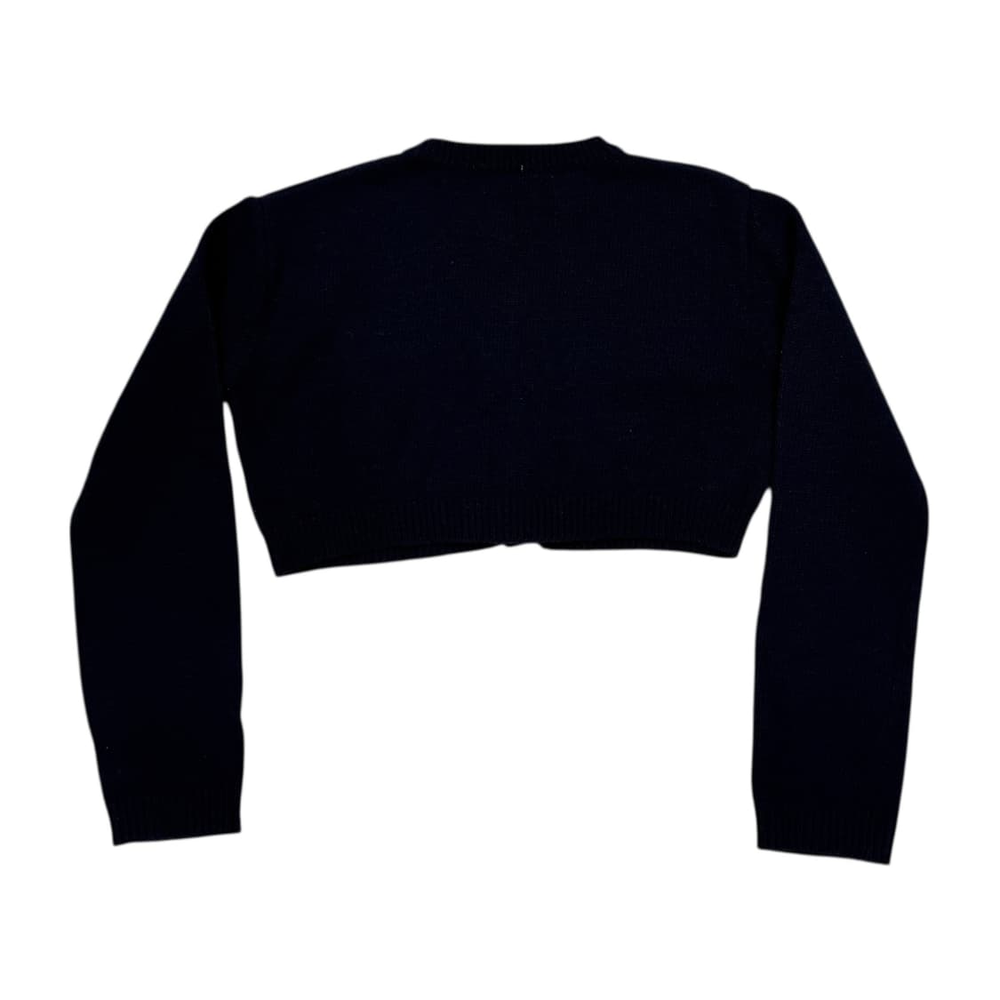 GROVE 그로브 플로스 크롭 가디건 네이비 상품이미지3