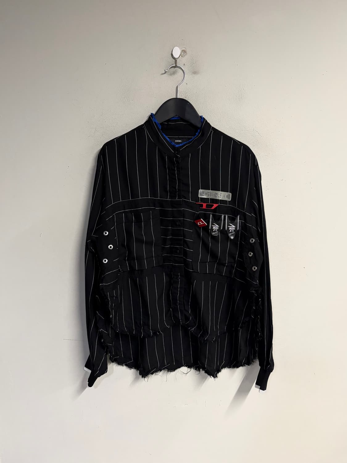 DIESEL deconstructed pinstripe shirt  상품이미지2