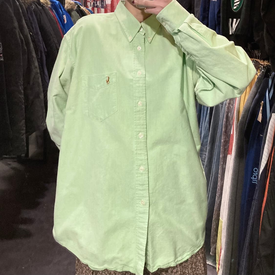 [IM] 폴로 랄프로렌 셔츠 파스텔 그린 상품이미지3