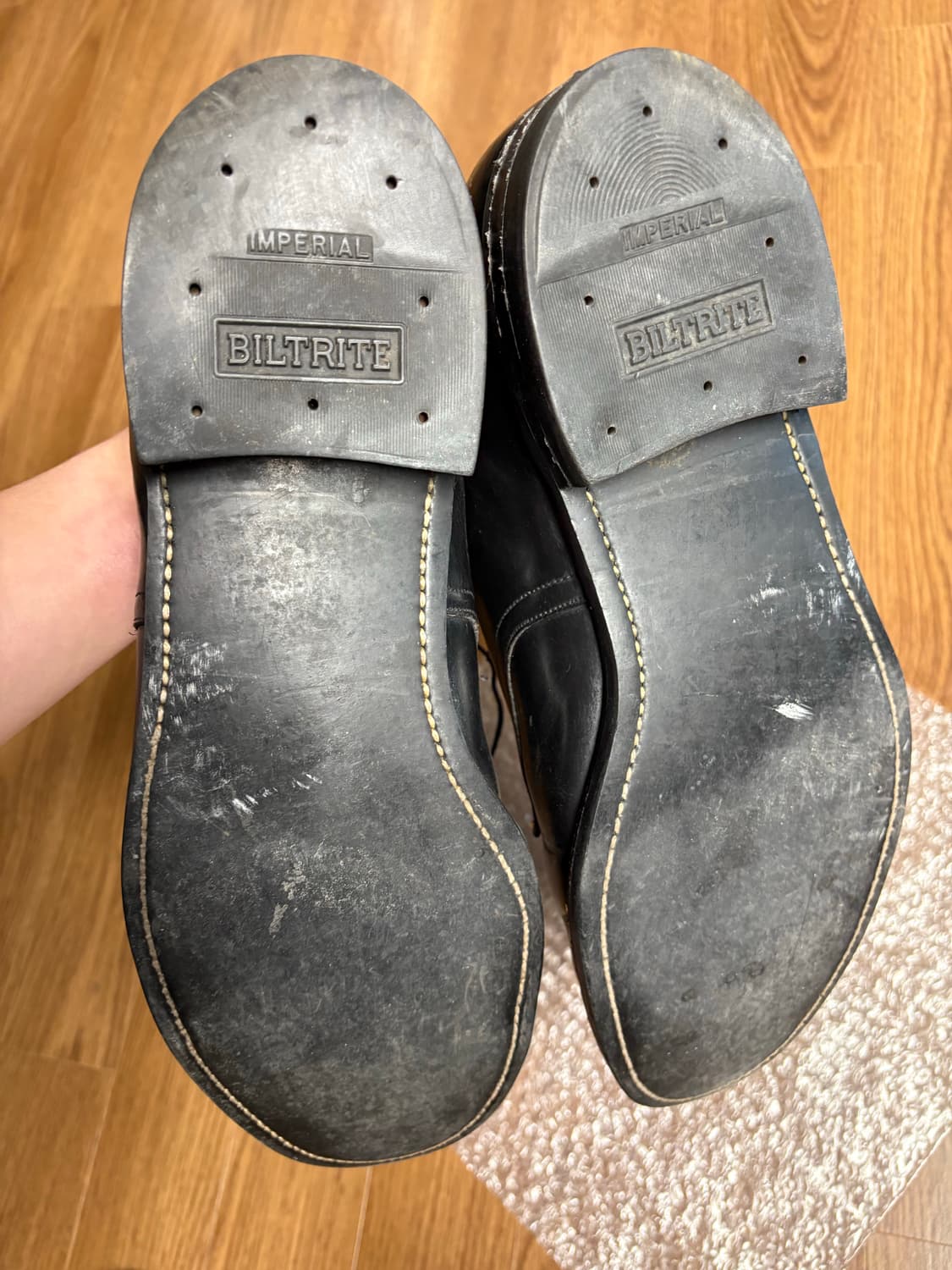 80년대 미해군 서비스 슈즈 해군 단화 280-285 상품이미지4