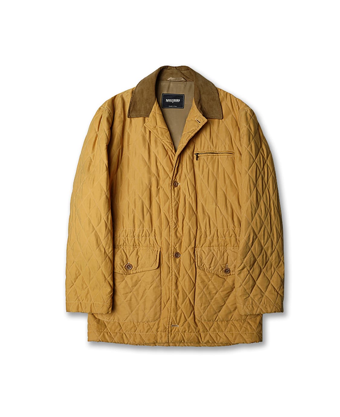 몬테도로 [Montedoro] 머스타드 이태리 클래식 퀼팅 자켓 상품이미지1