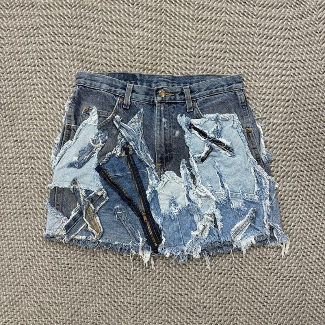 랭글러 패치워크 데님 스커트 v2720 상품이미지1