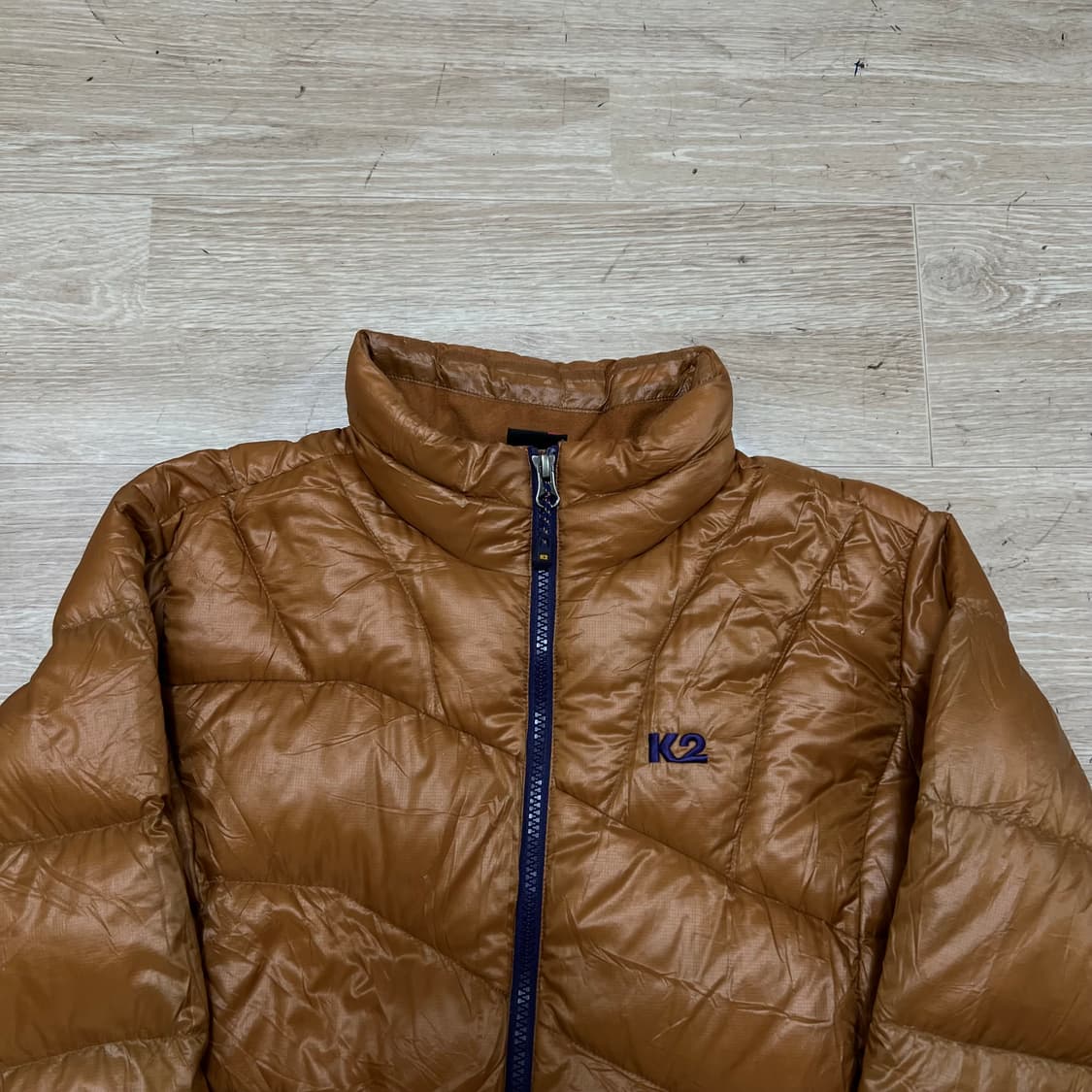 K2 구스다운 로고 경량패딩 점퍼 [카멜] M/95 상품이미지2