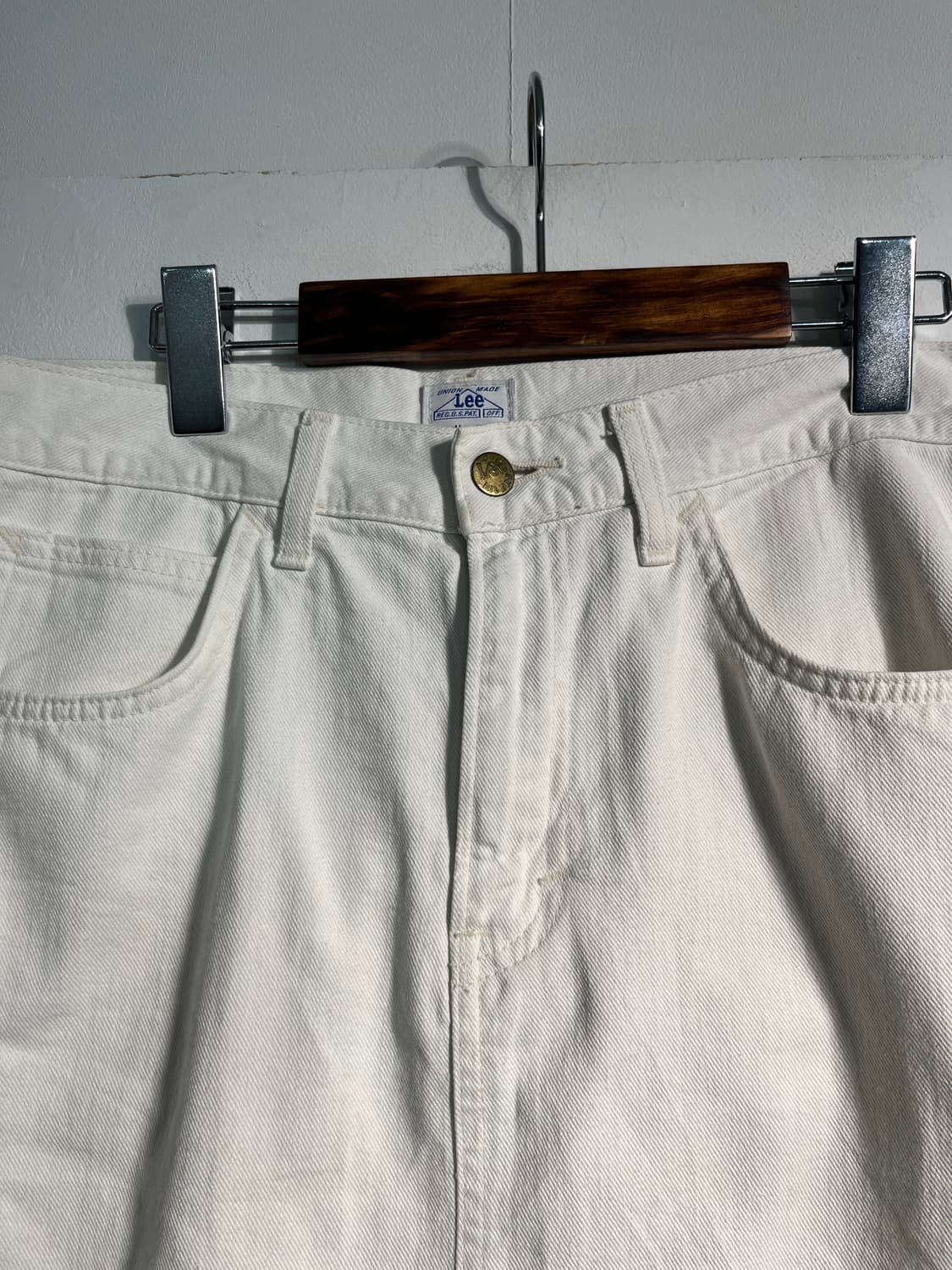 Lee 리 화이트 데님 스커트 L (약 31inch) 상품이미지3