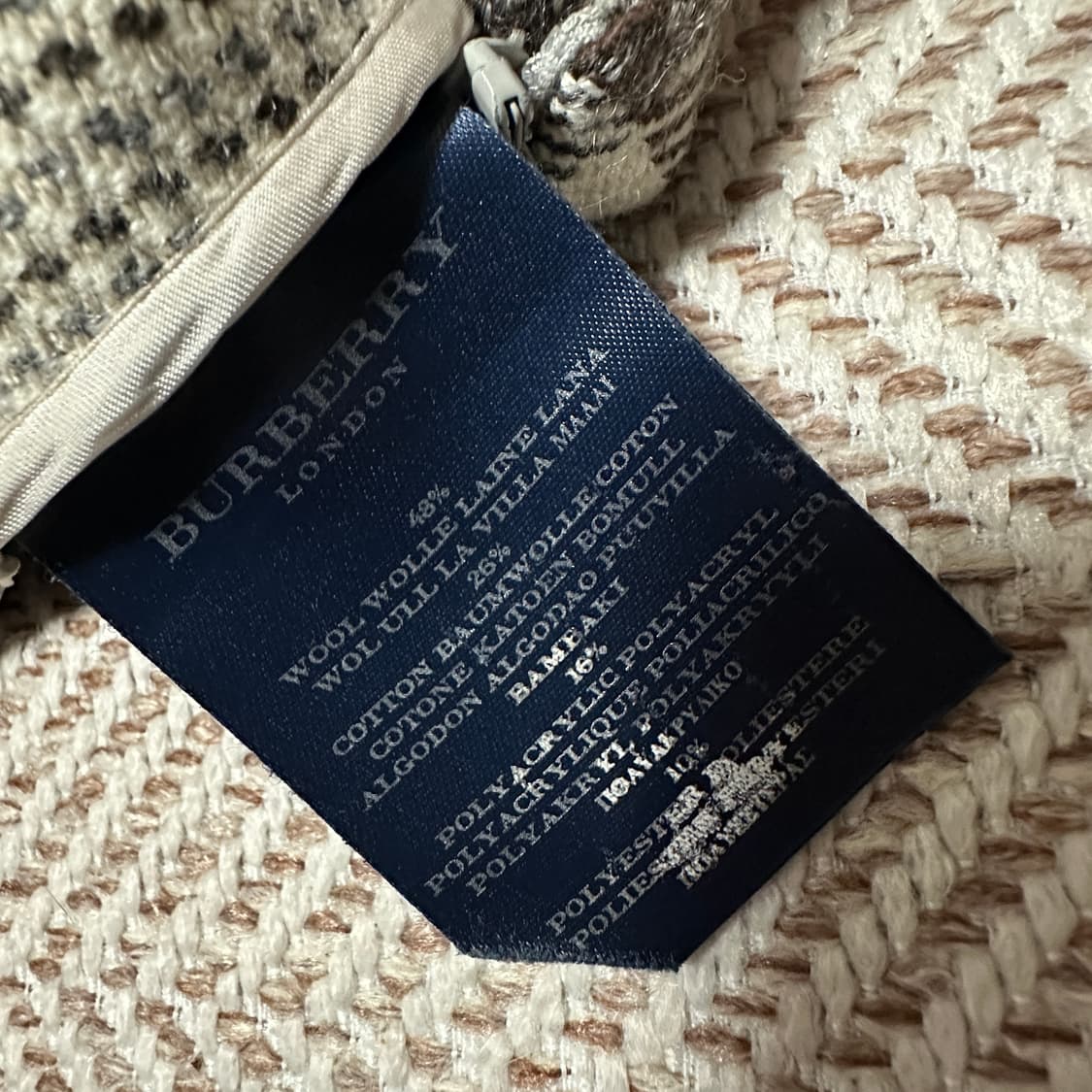 BURBEERY italy made check skirt wool 상품이미지4