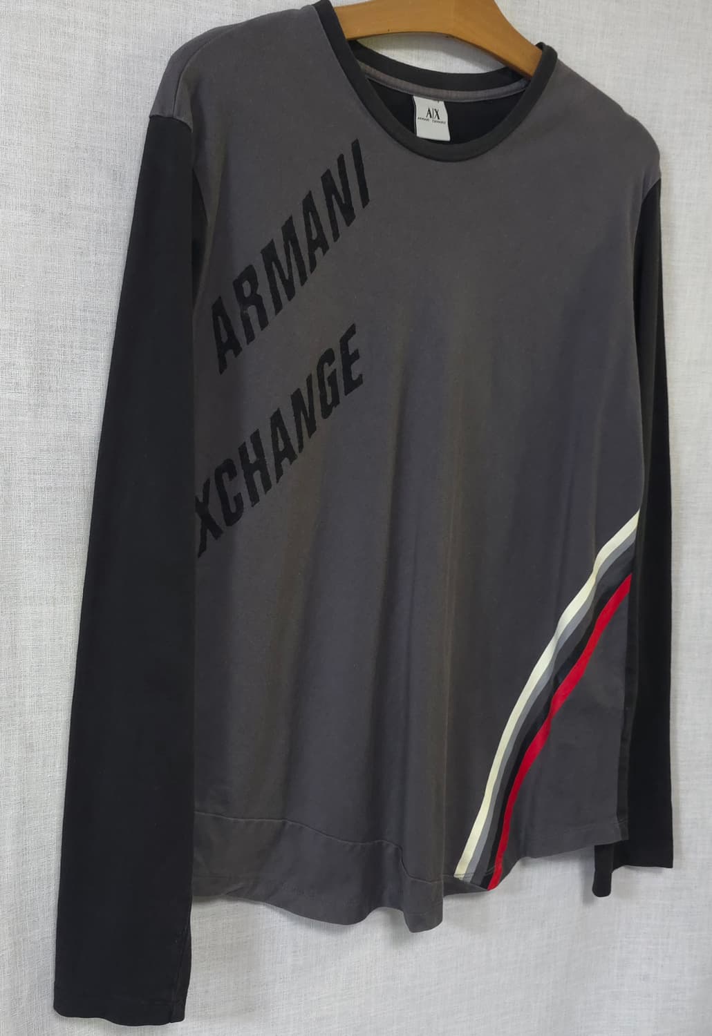 아르마니 익스체인지 AX 긴팔 티셔츠 기능성 슬림핏 남성 100 상품이미지3