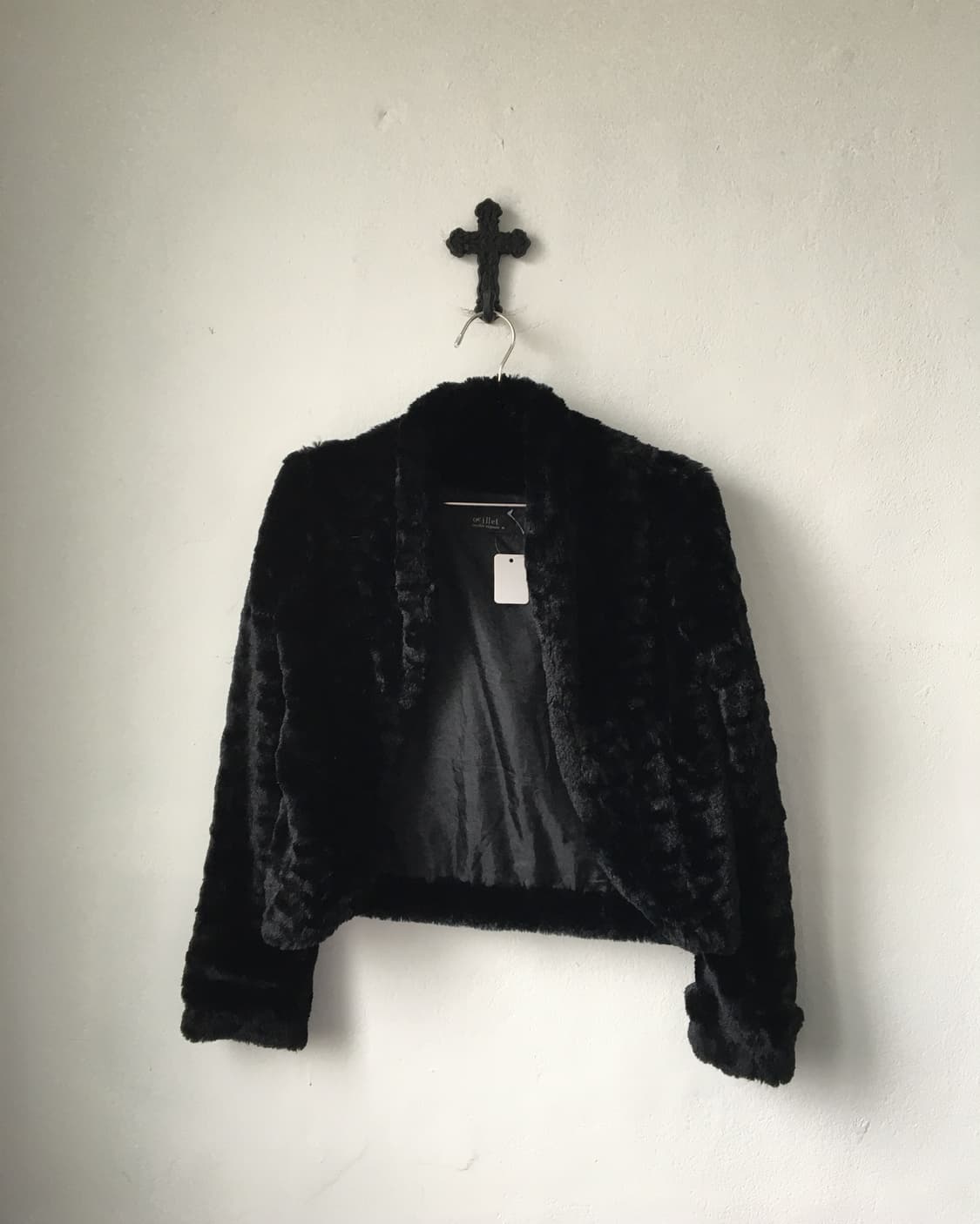 Fake fur open jacket 상품이미지1