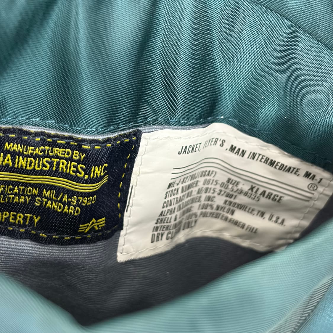 알파인더스트리 ma-1 항공 점퍼 자켓 상품이미지5