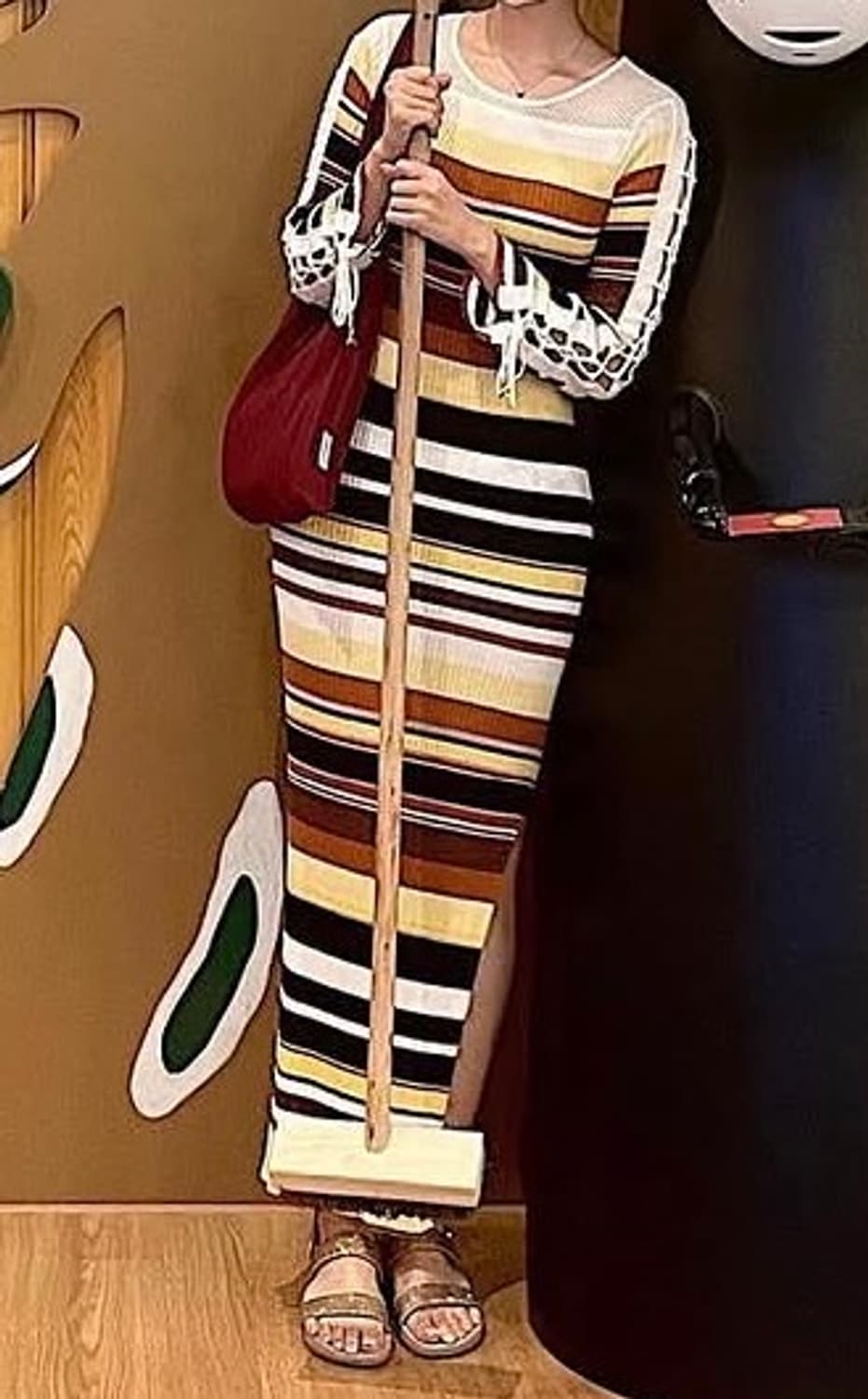 PATRIZIA PEPE 파트리치아 페페 골지 맥시 롱 원피스 상품이미지10