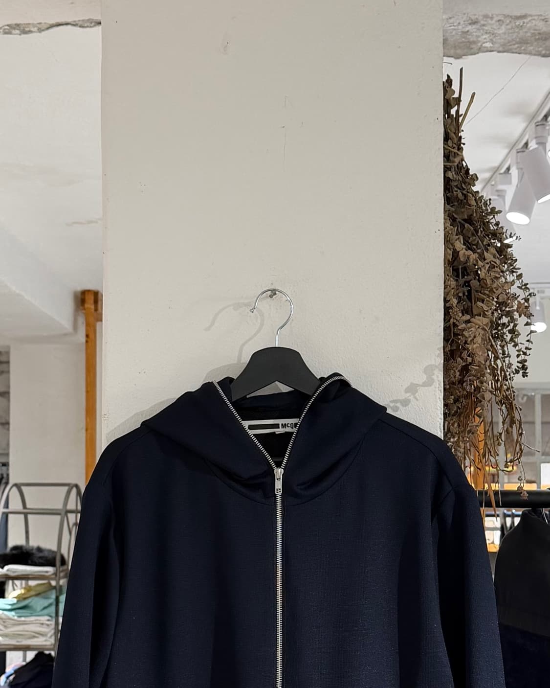 알렉산더 맥퀸 네이비블루 롱 후디 자켓 상품이미지4