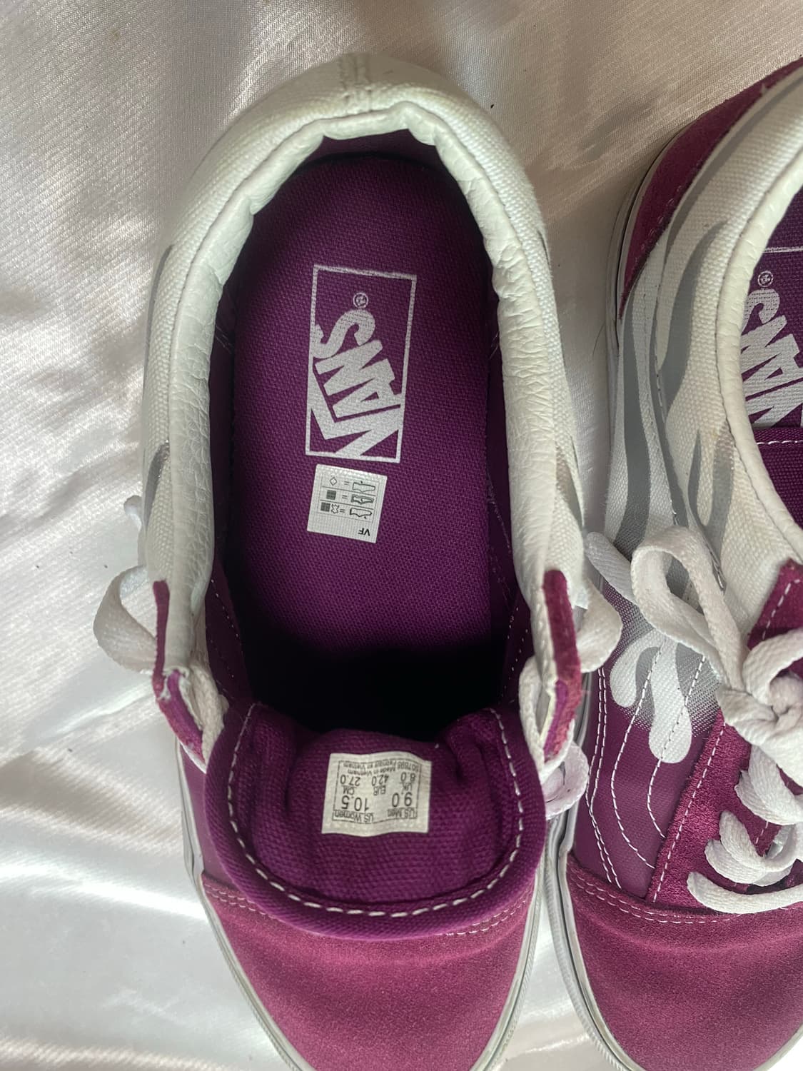 반스) 올드스쿨 퍼플 실버 플레임 270 상품이미지3