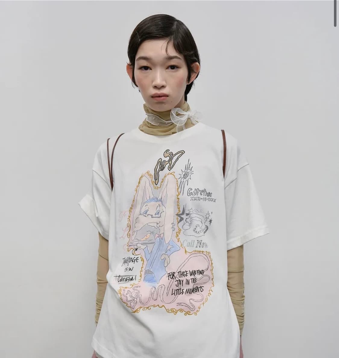 타입서비스 Rabbit Ruched Top [White] 상품이미지1