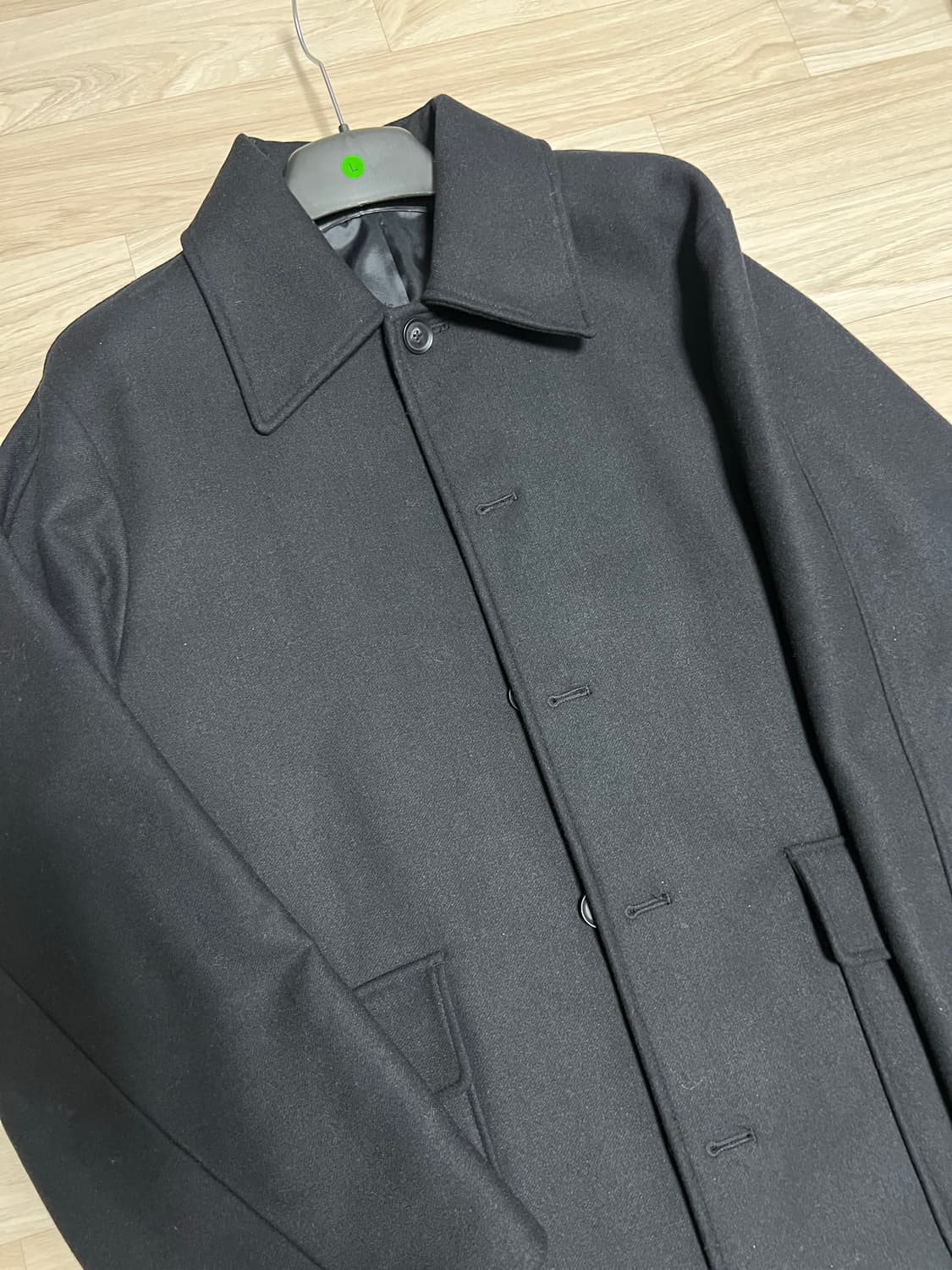 에잇세컨즈 발마칸 코트 블랙 L 상품이미지2