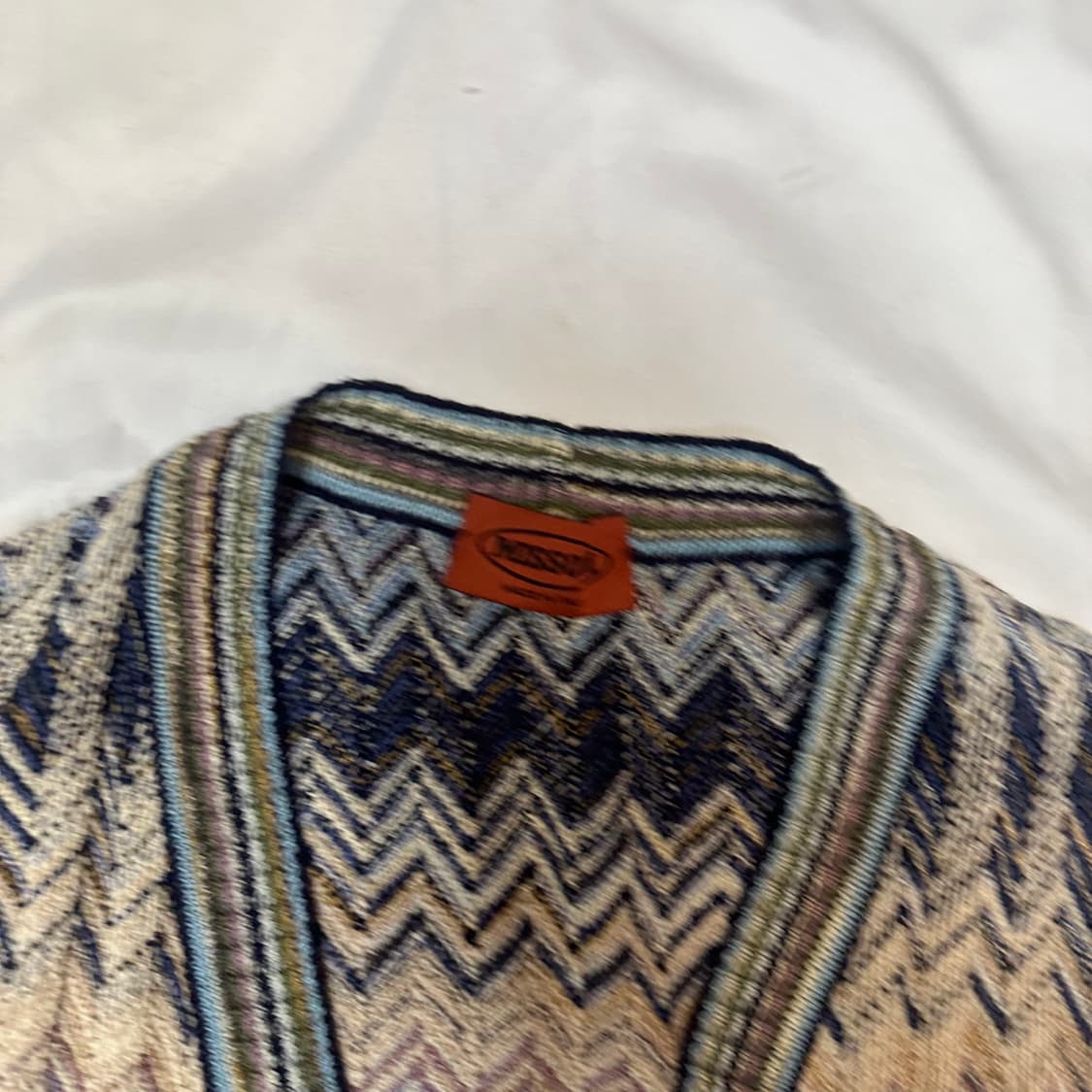 미쏘니 빈티지 멀티컬러 케이블패턴니트베스트 100 상품이미지3