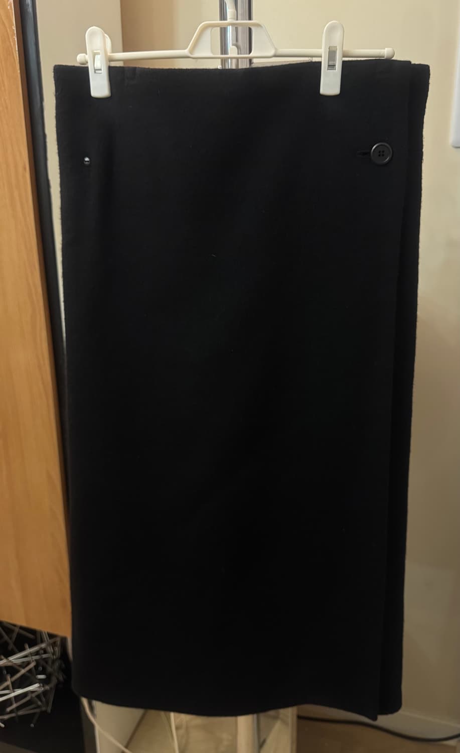 yohji yamamoto 요지 야마모토  울 플란넬 랩스커트 상품이미지1