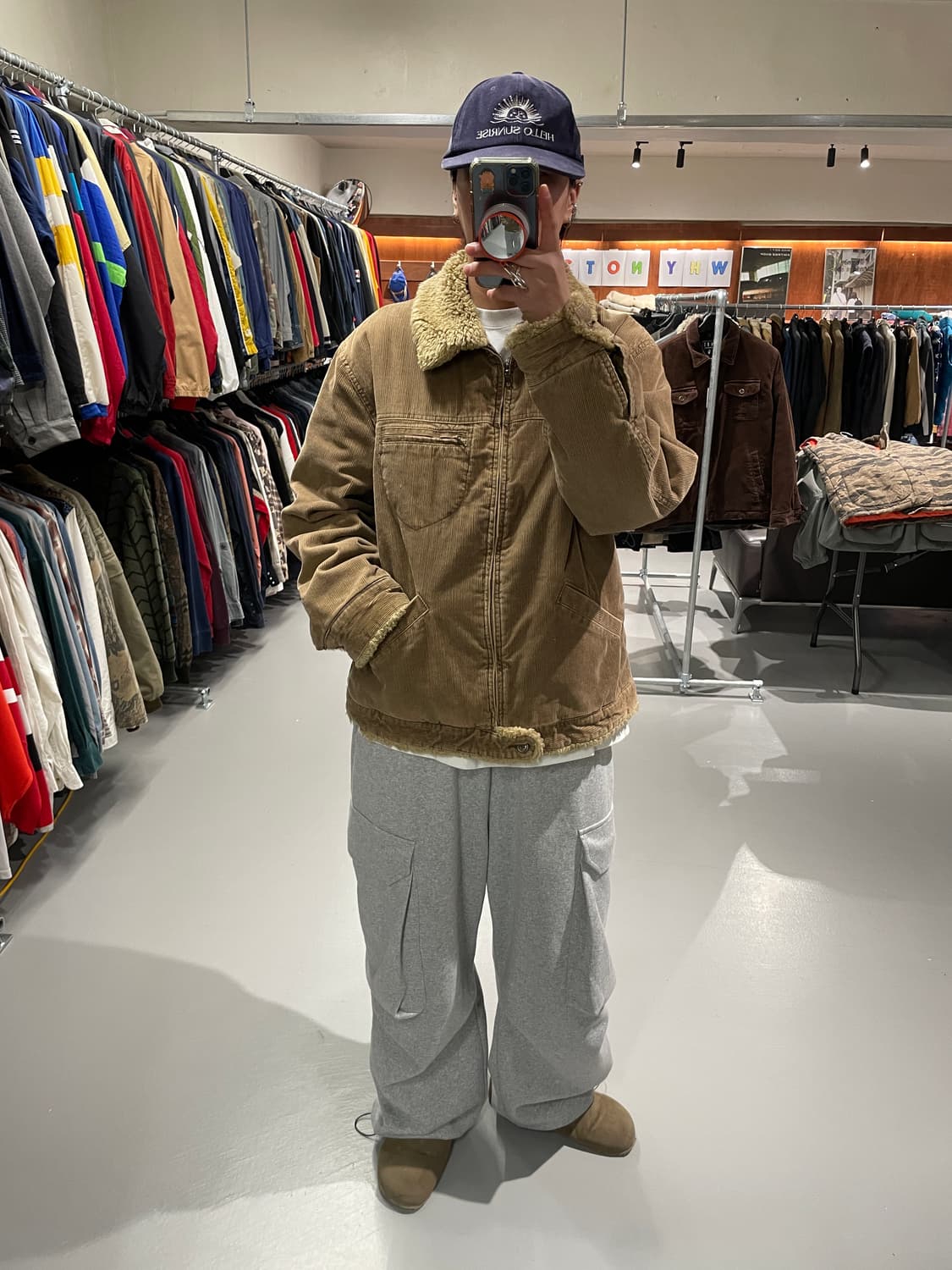 빈티지 코듀로이 쉐르파 자켓 상품이미지3