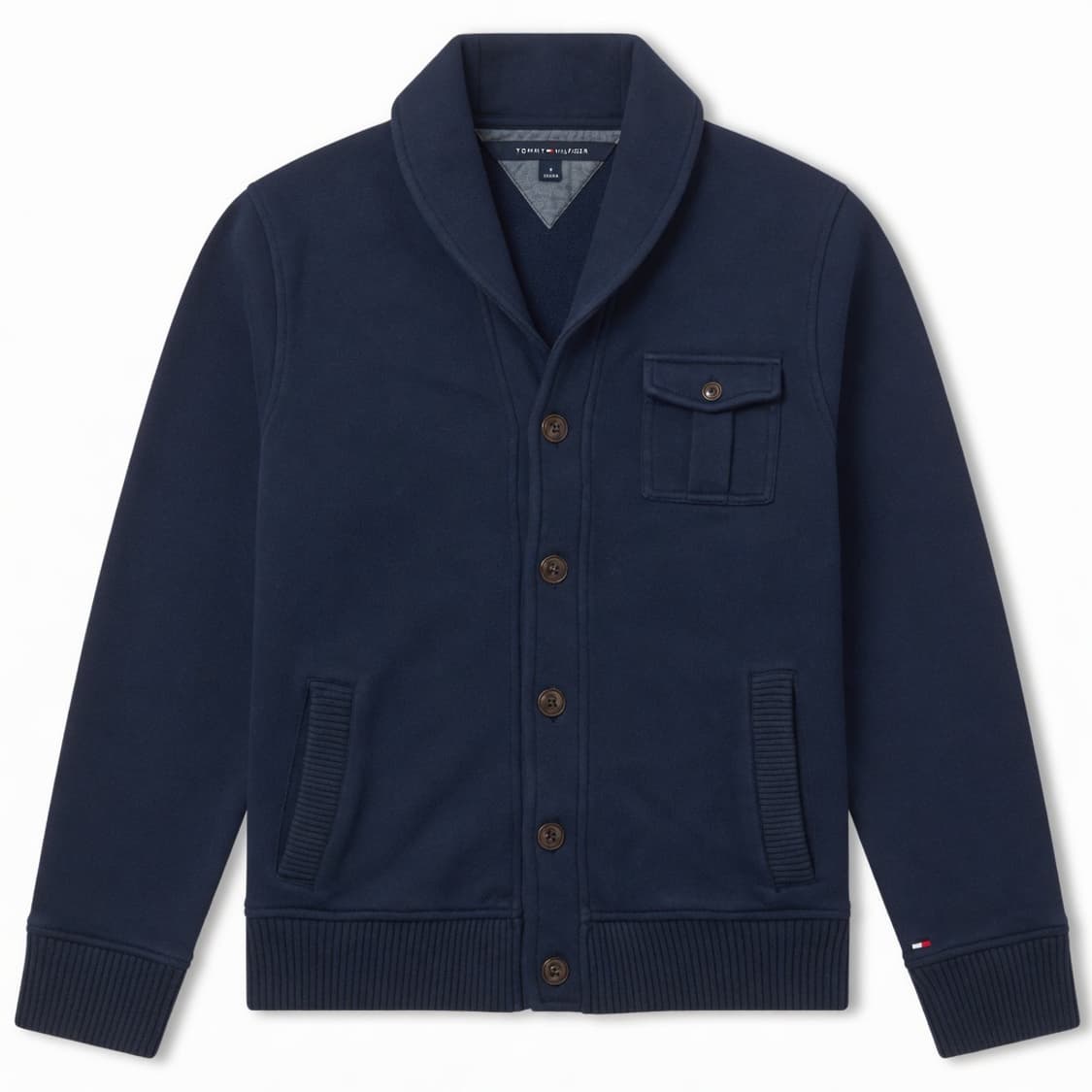 [100] TOMMY HILFIGER 타미힐피거 숄카라 스웻가디건 상품이미지1
