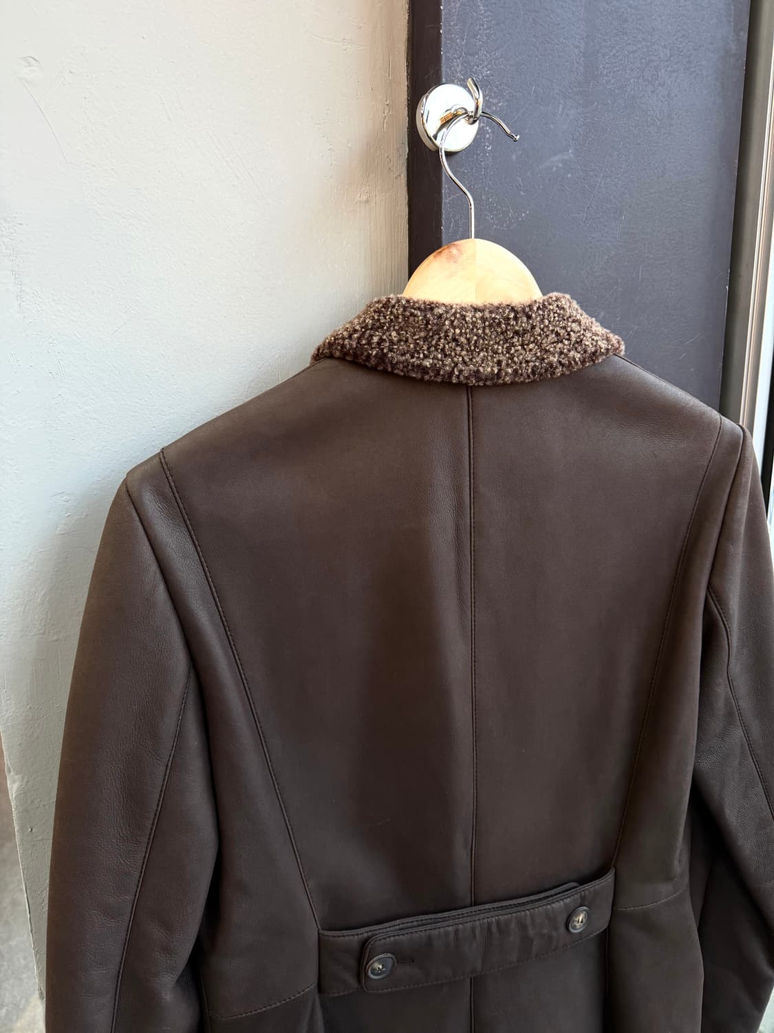 42/ 로로피아나 램스킨 무스탕 롱코트 상품이미지8