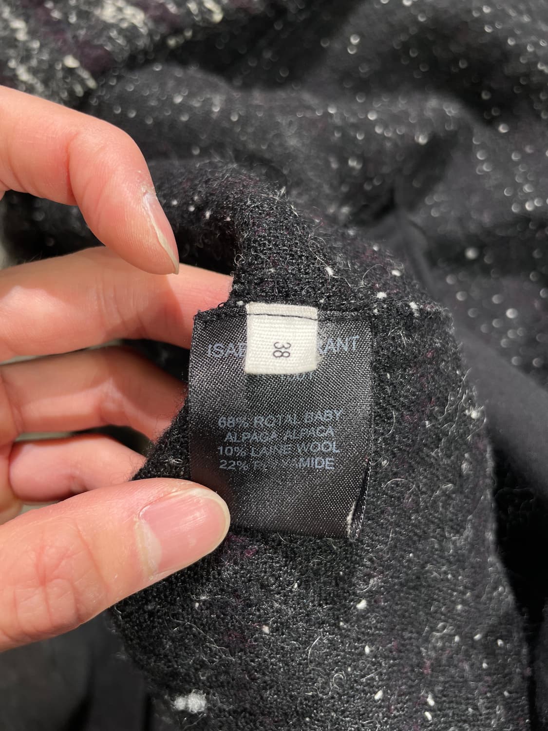 이자벨 마랑 에뚜왈 차콜 스트라이프 체스넛 버튼 알파카 울 자켓 상품이미지8