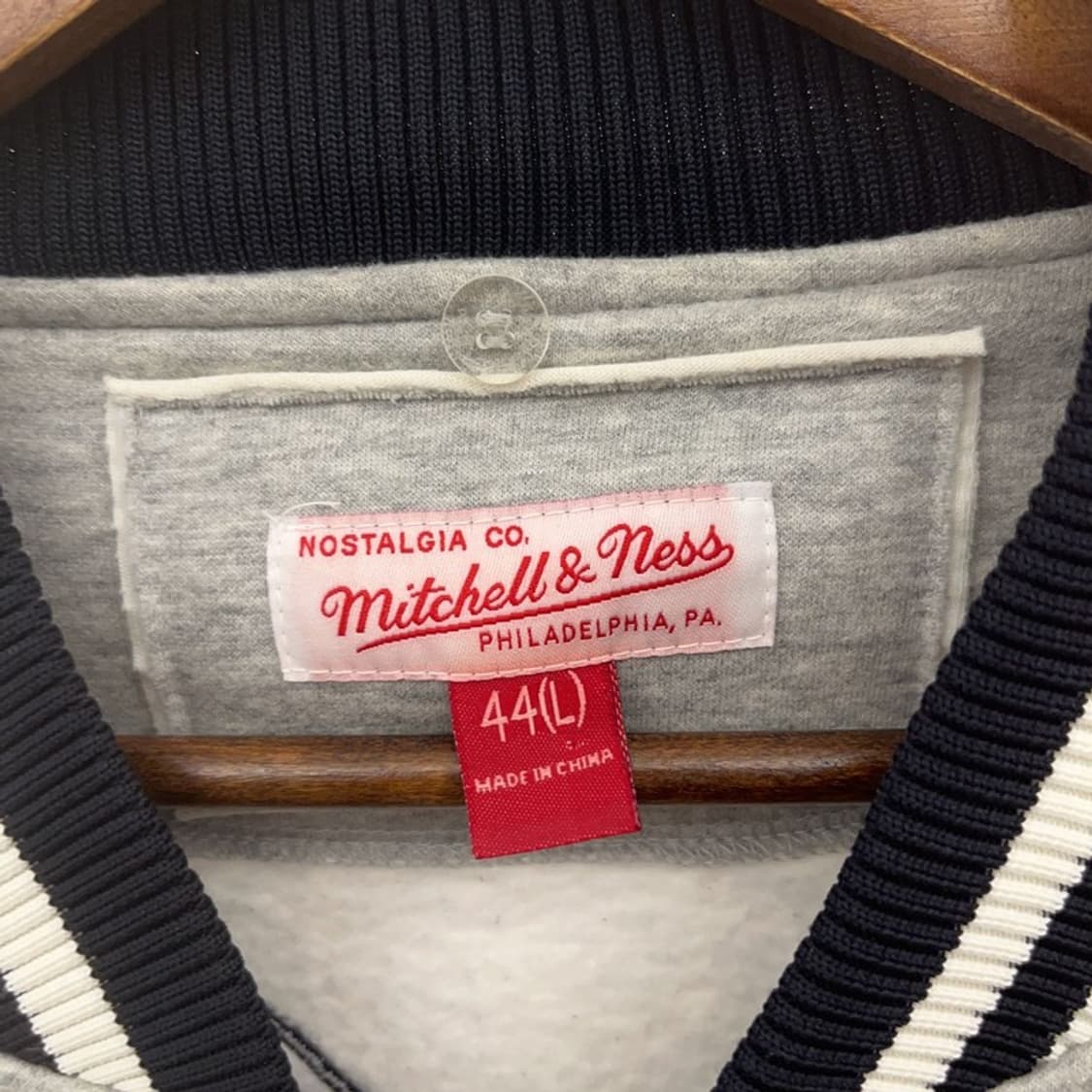 미첼엔네스 레트로 뉴욕 양키스 스웻 바시티자켓 L C08739 상품이미지5