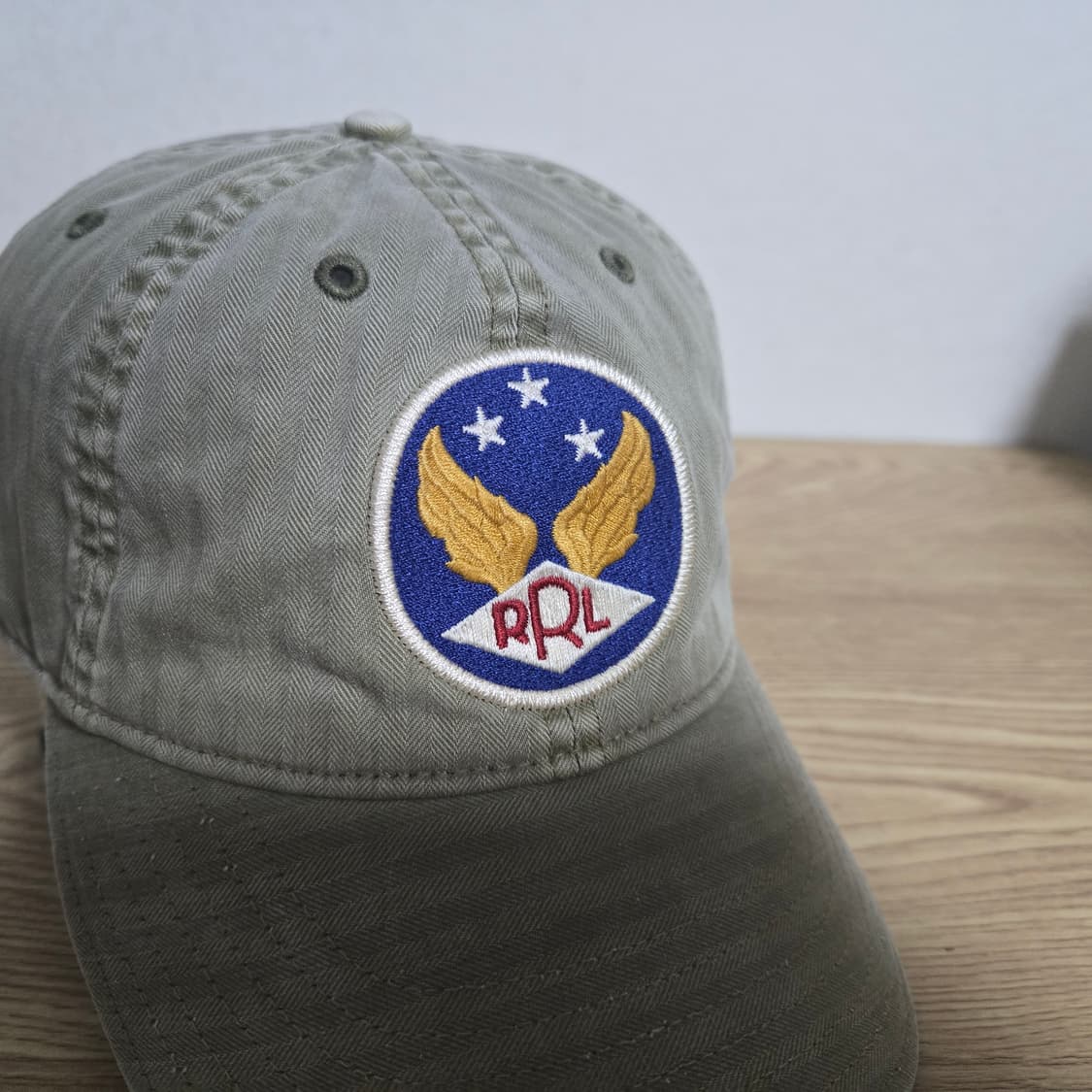 OS RRL 더블알엘 윙 볼캡 카키 상품이미지5