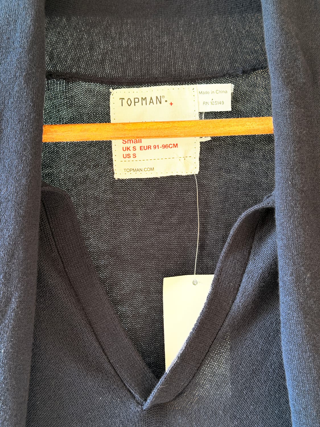 Topman 20s 데드스탁 탑맨 코튼 머플러 브이넥 니트 상품이미지6