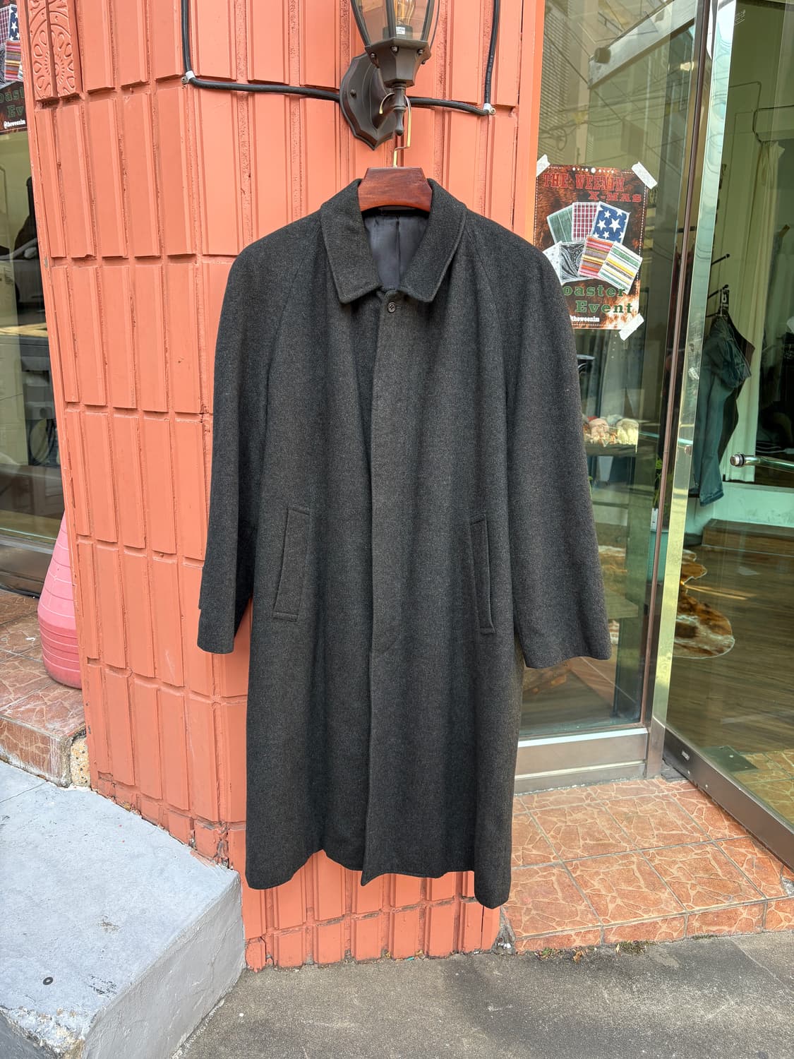 Japanese Vintage 캐시미어 100% 맥코트 상품이미지1