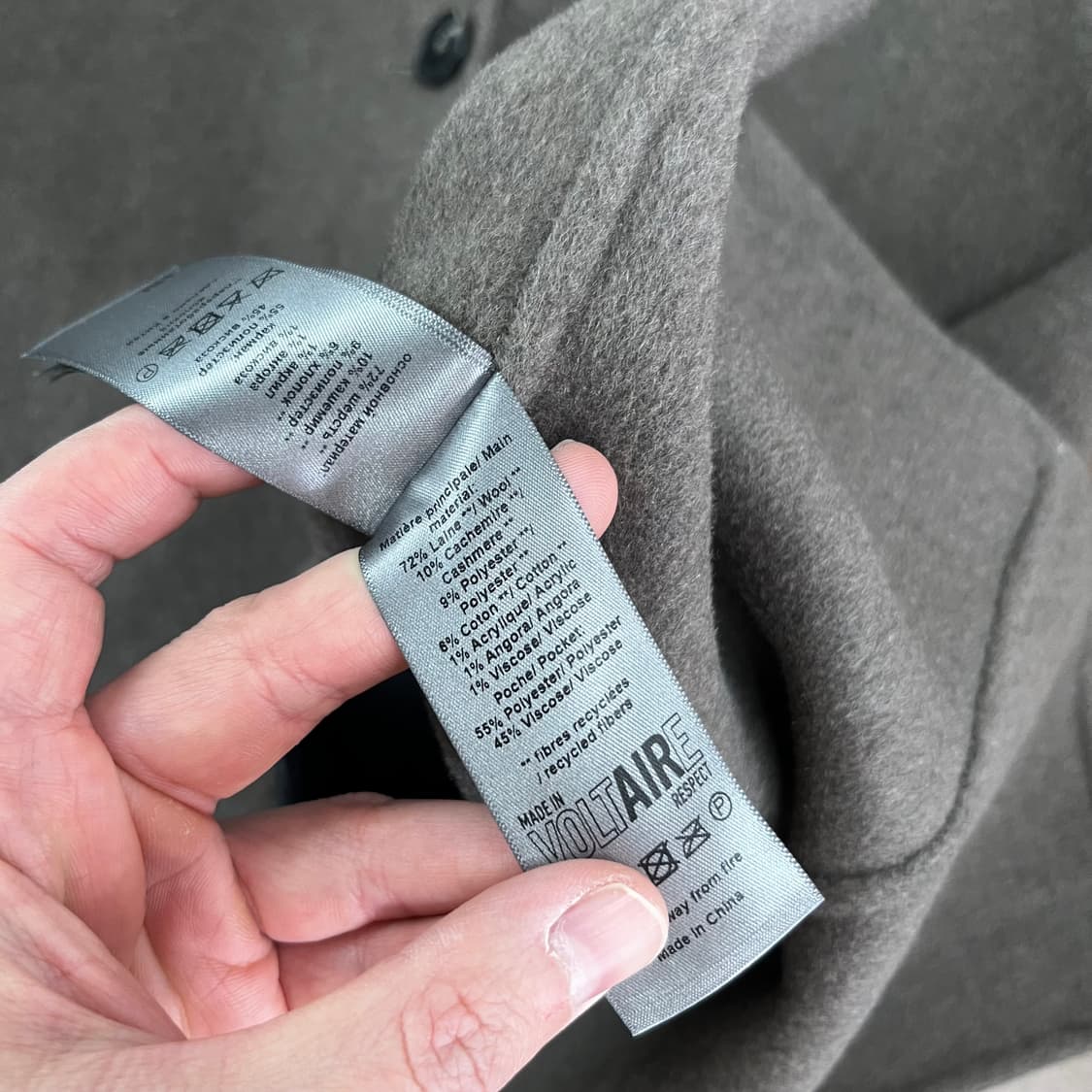 쟈딕앤볼테르 캐시미어 블렌드 코트 S 상품이미지8