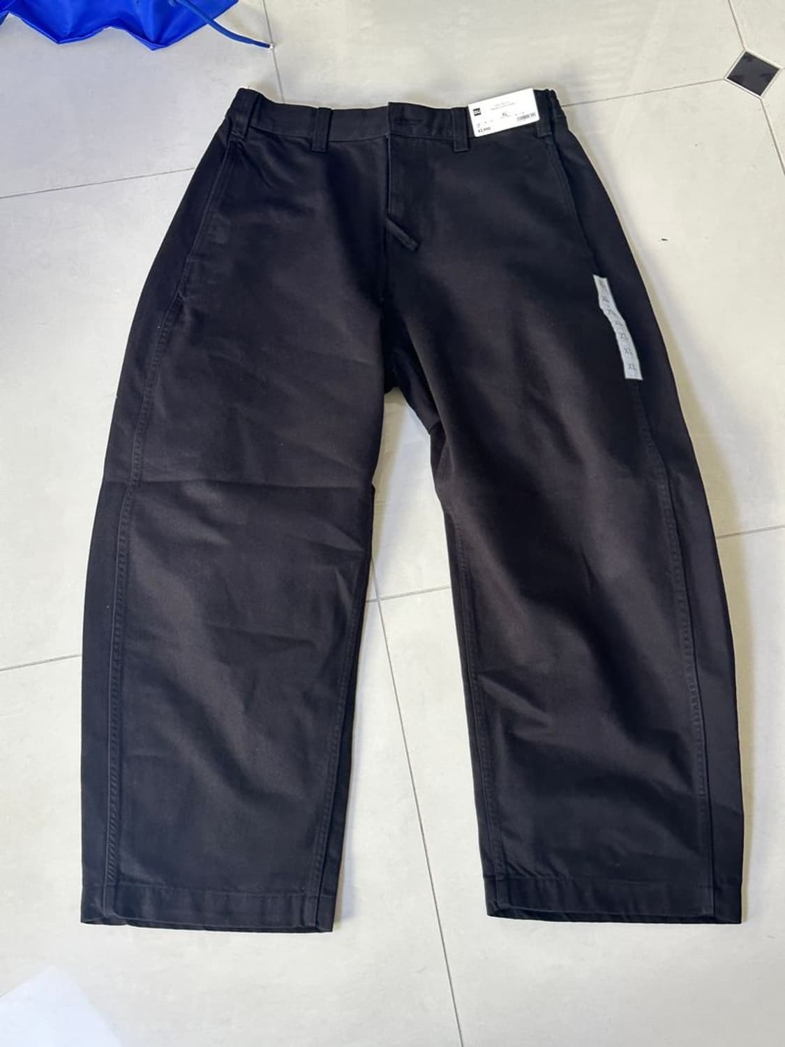 COTTON BARREL LEG PANTS  통 넓은 바지 상품이미지5
