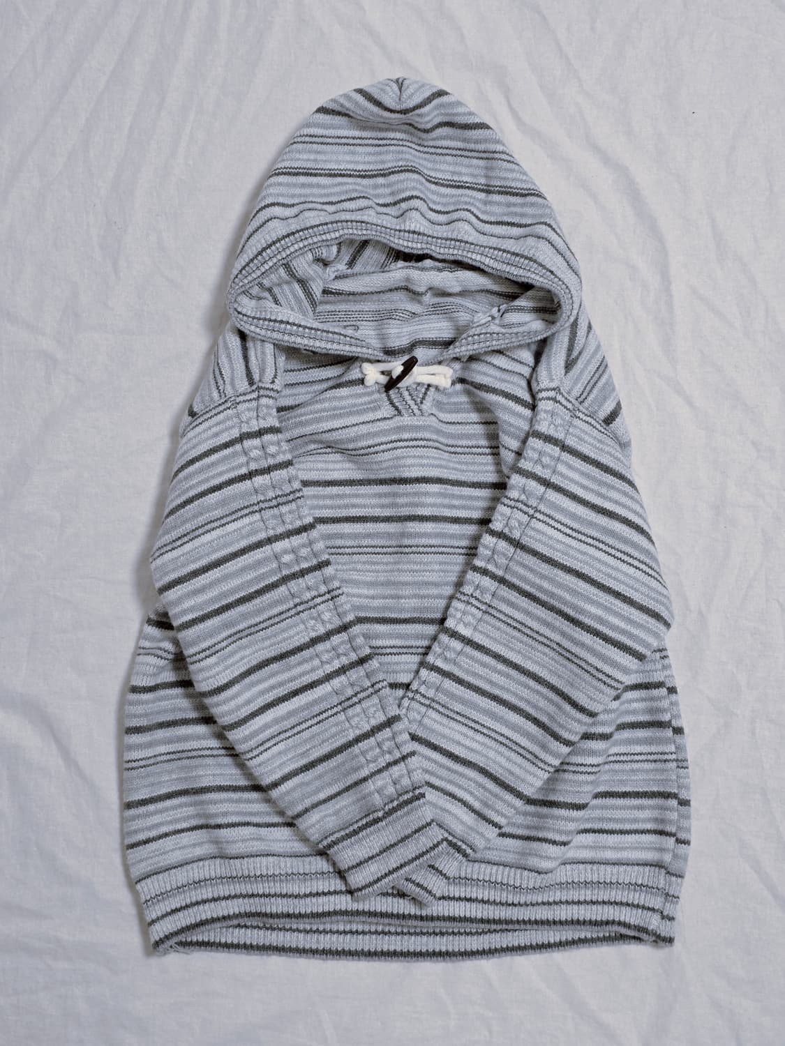 모리걸 너드 스트라이프 꽈배기 후드 니트 일본빈티지 상품이미지1