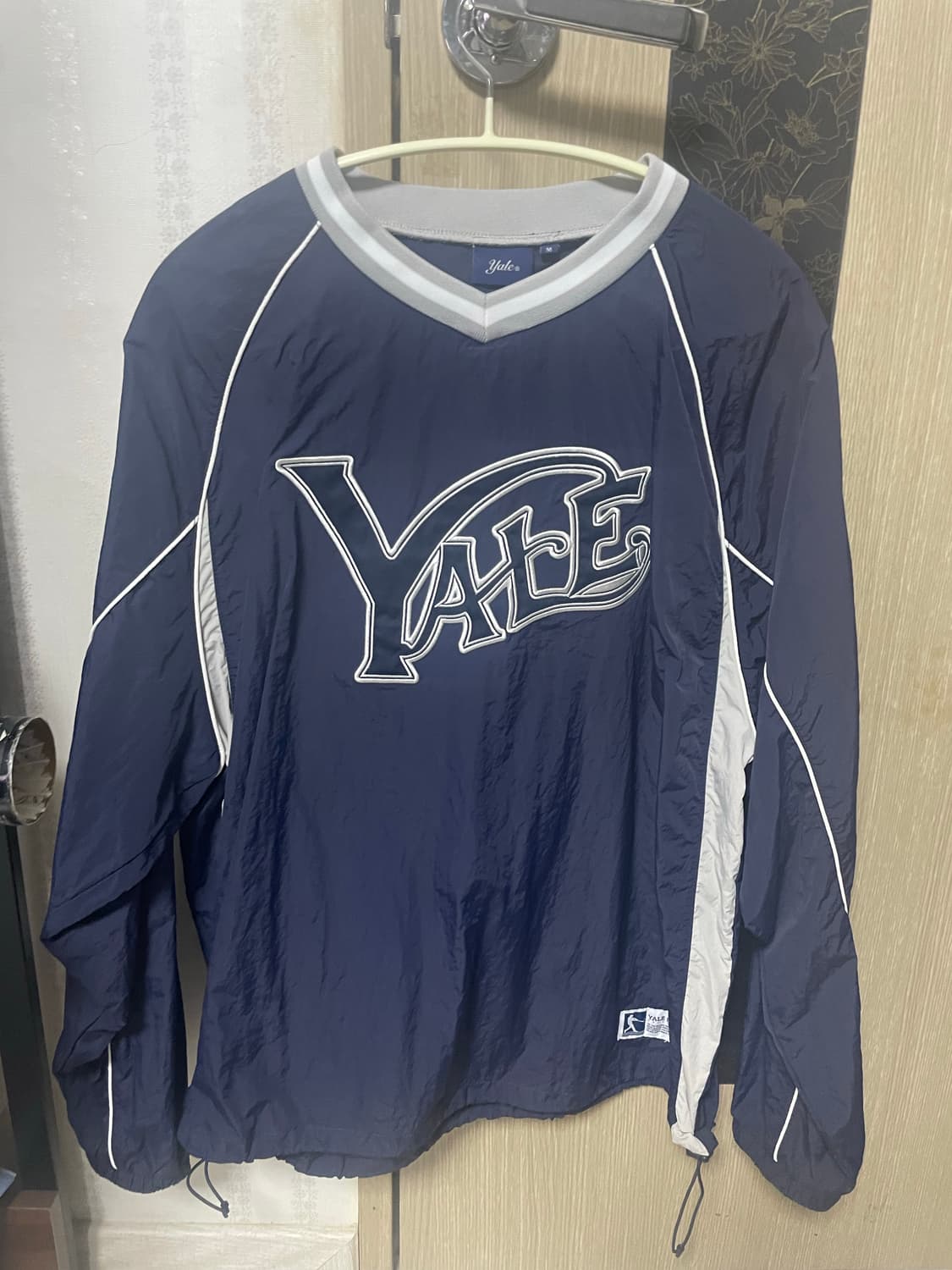 예일 나일론 스포츠 팀 저지 롱슬리브_네이비 (바람막이) 상품이미지2